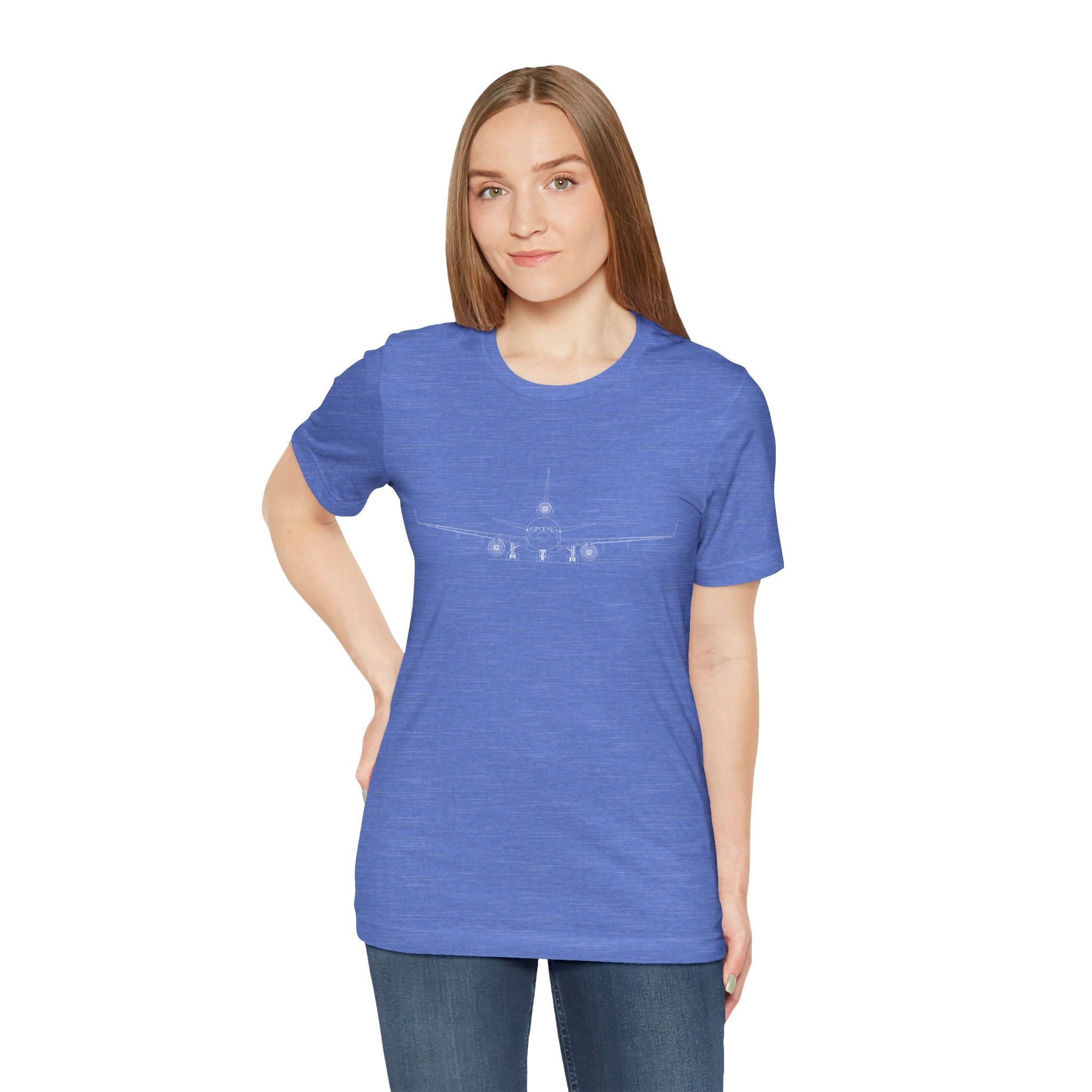 McDonnell Douglas MD-11 Unisex Soft Feel Jersey Short Sleeve Tee - Dark Heather Colors - T-Shirt - WCUniforms