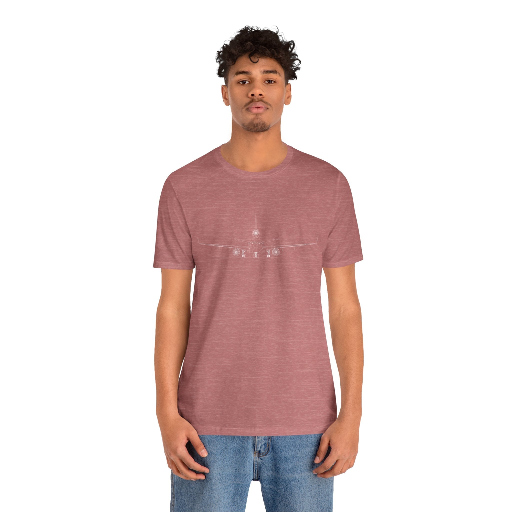 McDonnell Douglas MD-11 Unisex Soft Feel Jersey Short Sleeve Tee - Dark Heather Colors - T-Shirt - WCUniforms