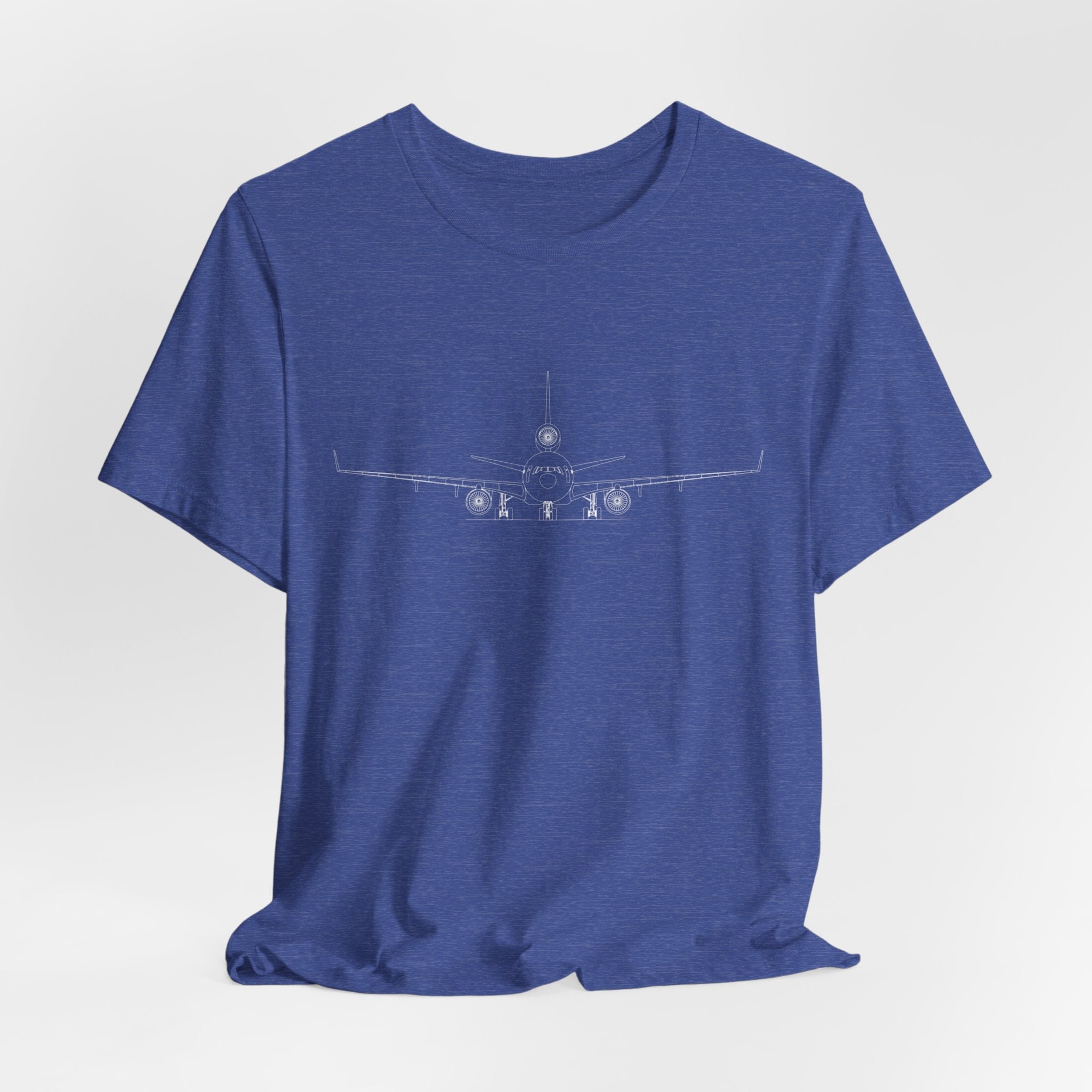 McDonnell Douglas MD-11 Unisex Soft Feel Jersey Short Sleeve Tee - Dark Heather Colors - T-Shirt - WCUniforms
