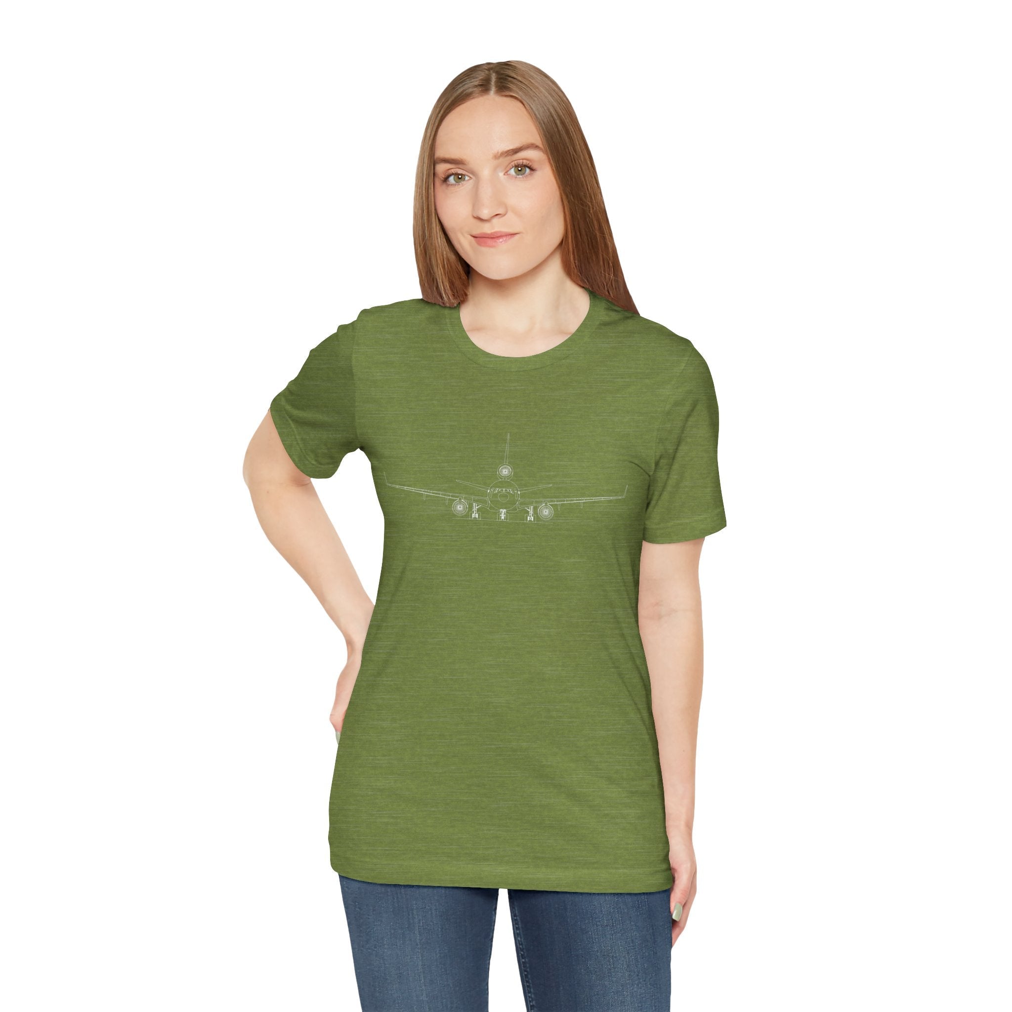McDonnell Douglas MD-11 Unisex Soft Feel Jersey Short Sleeve Tee - Dark Heather Colors - T-Shirt - WCUniforms