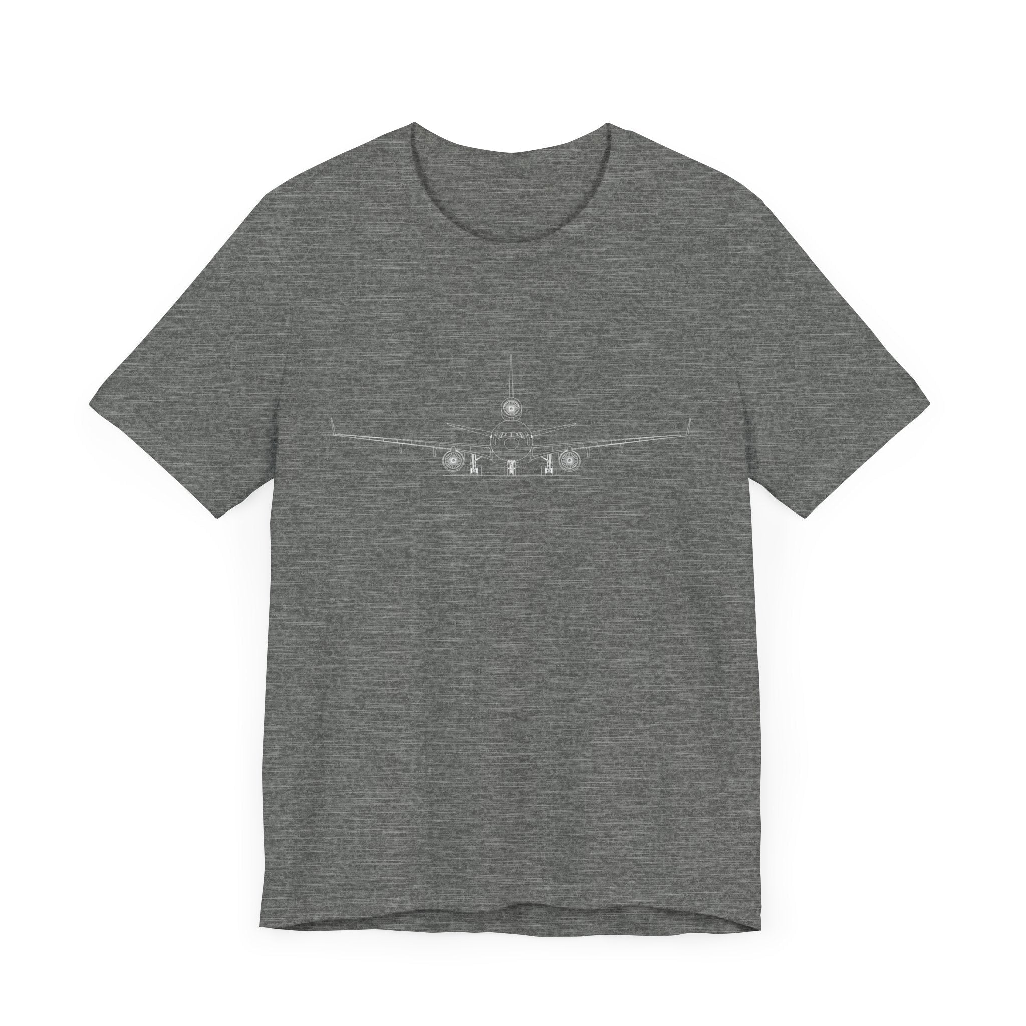 McDonnell Douglas MD-11 Unisex Soft Feel Jersey Short Sleeve Tee - Dark Heather Colors - T-Shirt - WCUniforms