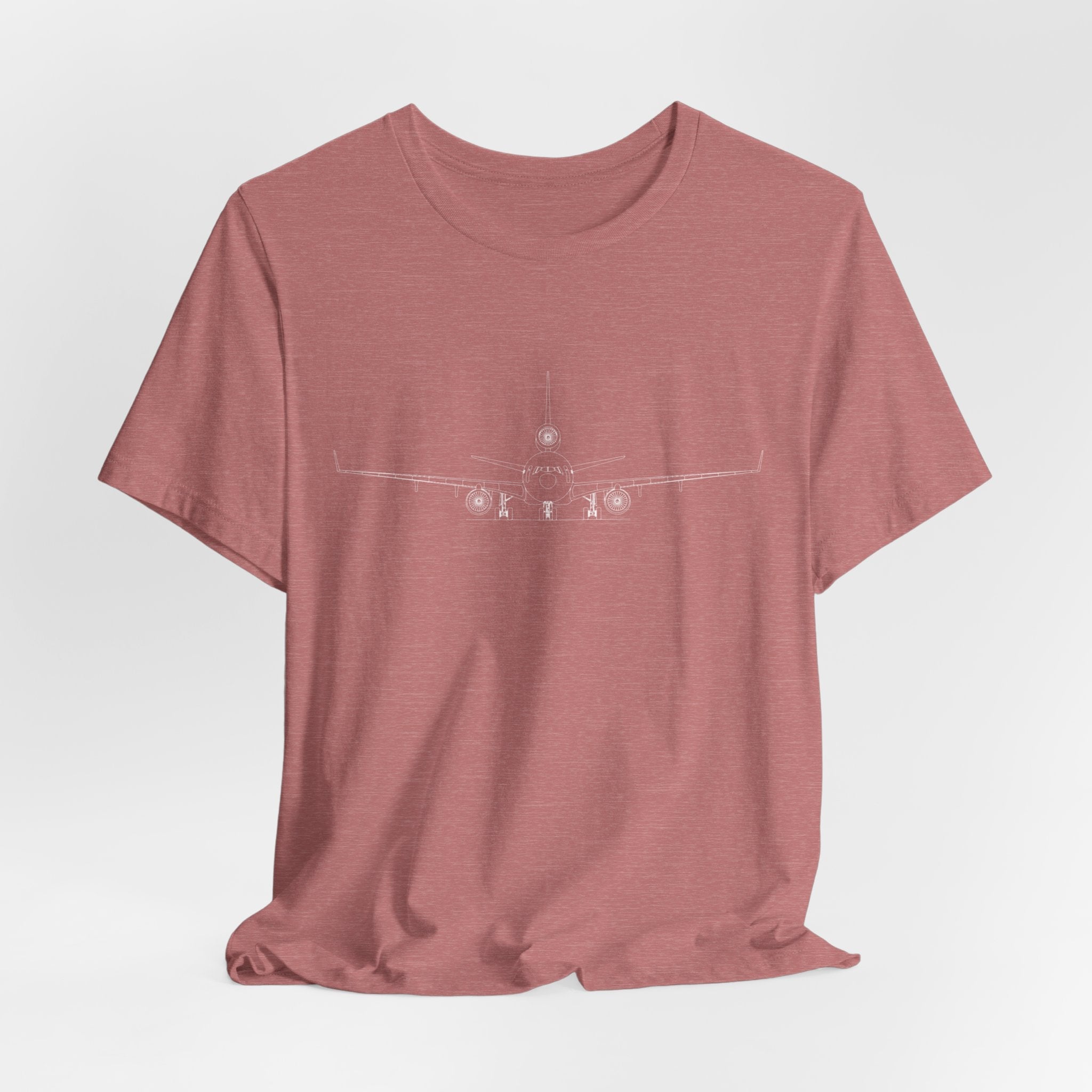 McDonnell Douglas MD-11 Unisex Soft Feel Jersey Short Sleeve Tee - Dark Heather Colors - T-Shirt - WCUniforms