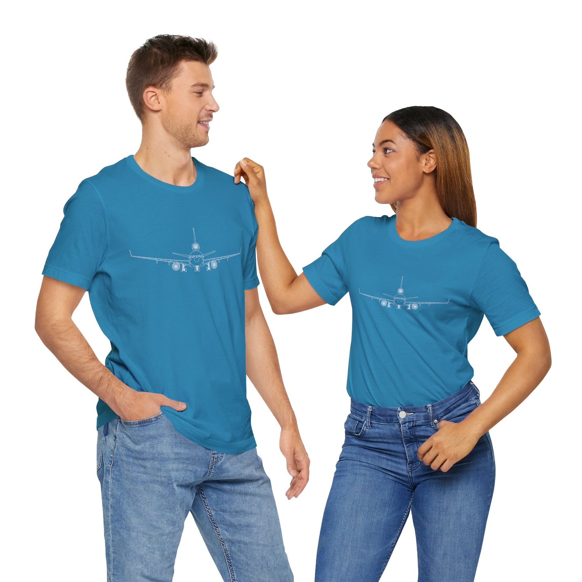 McDonnell Douglas MD-11 Unisex Soft Feel Jersey Short Sleeve Tee - Solid Dark Colors - 100% Airlume combed and ring-spun cotton - T-Shirt - WCUniforms