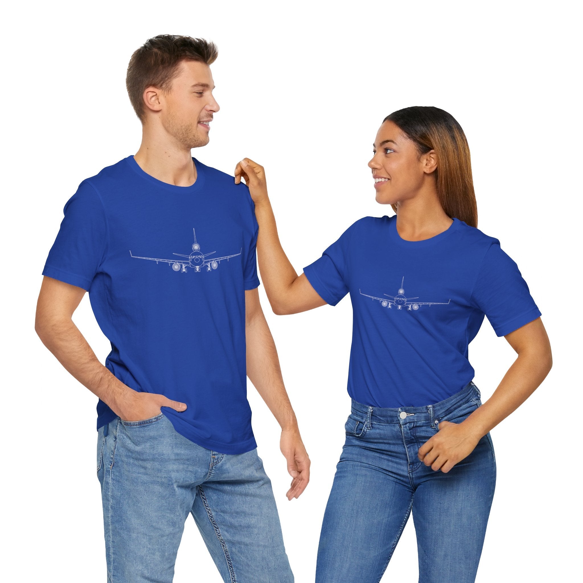 McDonnell Douglas MD-11 Unisex Soft Feel Jersey Short Sleeve Tee - Solid Dark Colors - 100% Airlume combed and ring-spun cotton - T-Shirt - WCUniforms