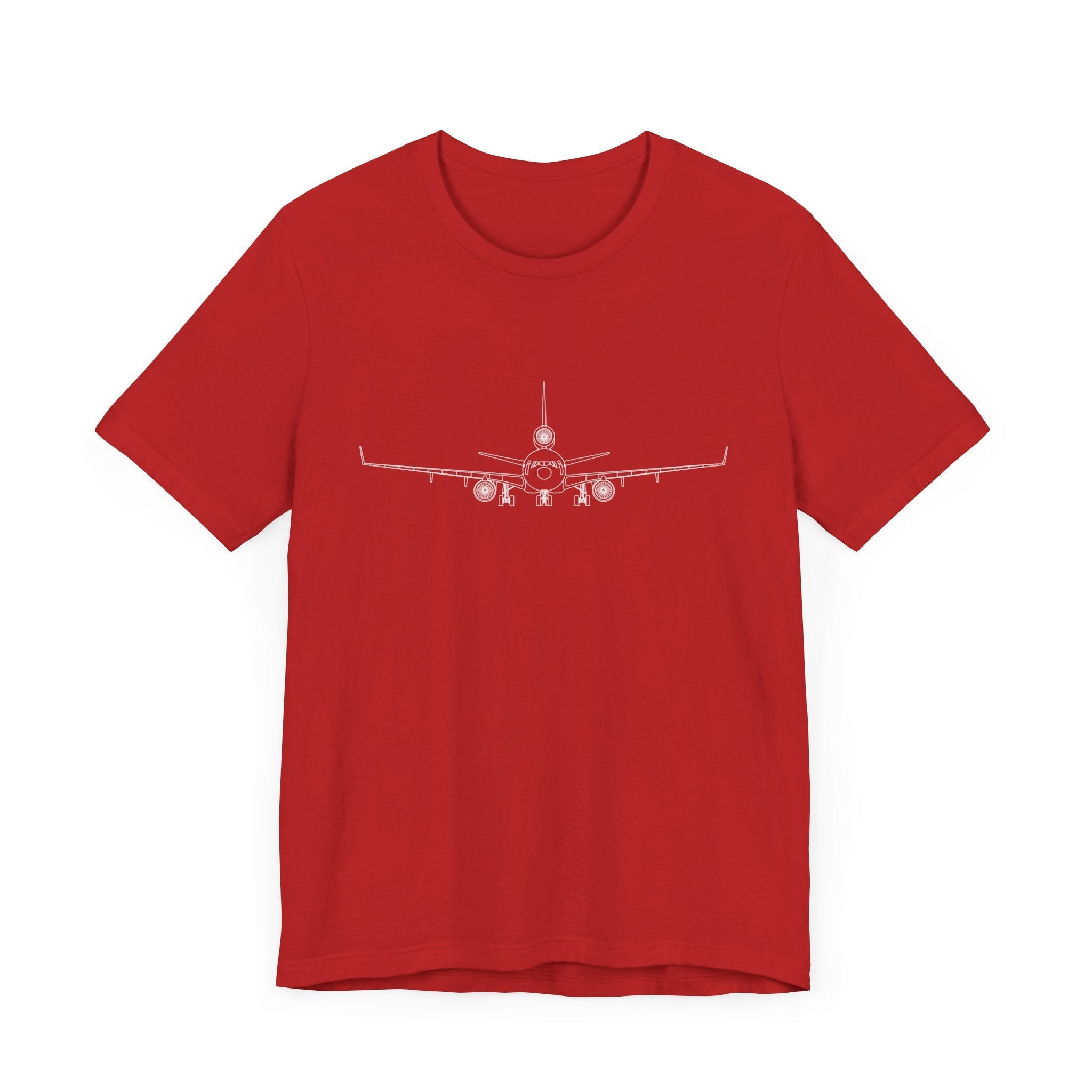 McDonnell Douglas MD-11 Unisex Soft Feel Jersey Short Sleeve Tee - Solid Dark Colors - 100% Airlume combed and ring-spun cotton - T-Shirt - WCUniforms