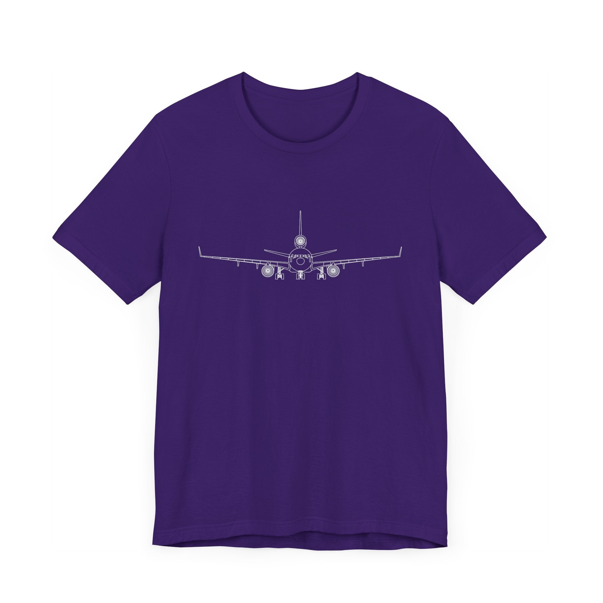 McDonnell Douglas MD-11 Unisex Soft Feel Jersey Short Sleeve Tee - Solid Dark Colors - 100% Airlume combed and ring-spun cotton - T-Shirt - WCUniforms