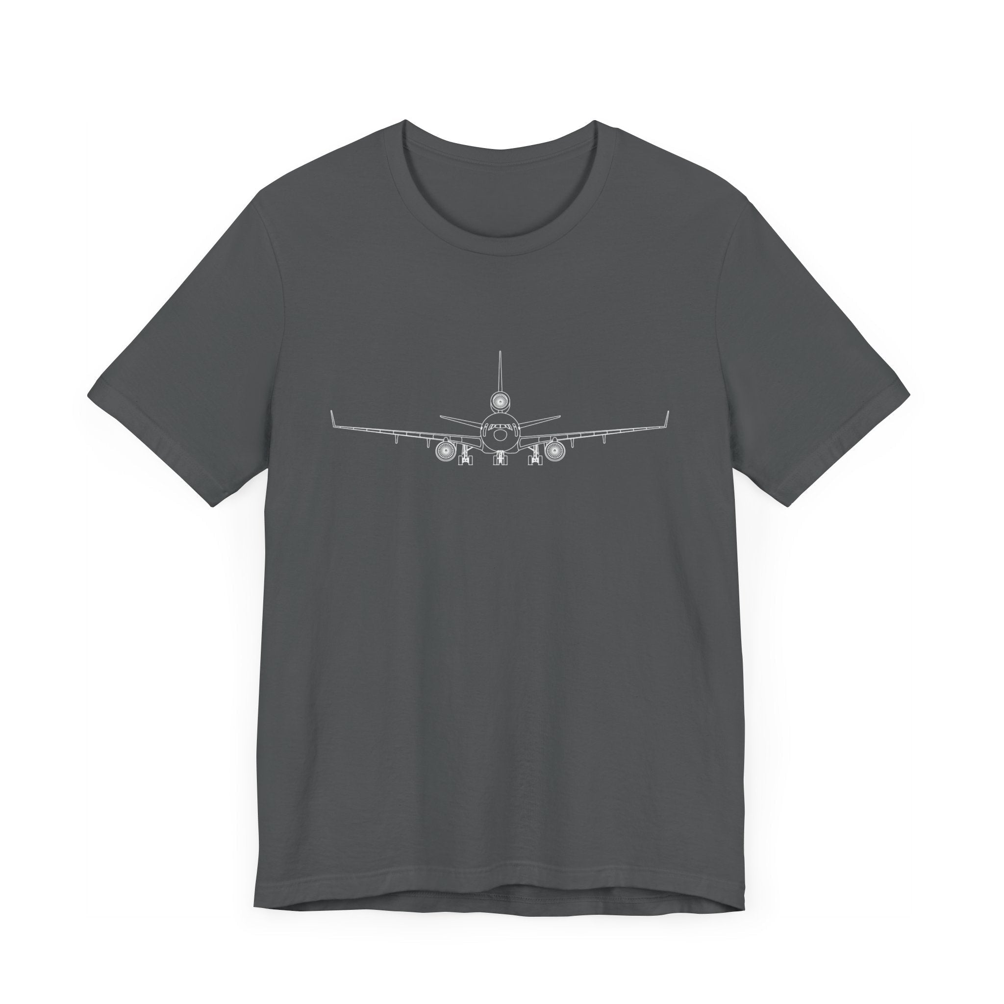 McDonnell Douglas MD-11 Unisex Soft Feel Jersey Short Sleeve Tee - Solid Dark Colors - 100% Airlume combed and ring-spun cotton - T-Shirt - WCUniforms