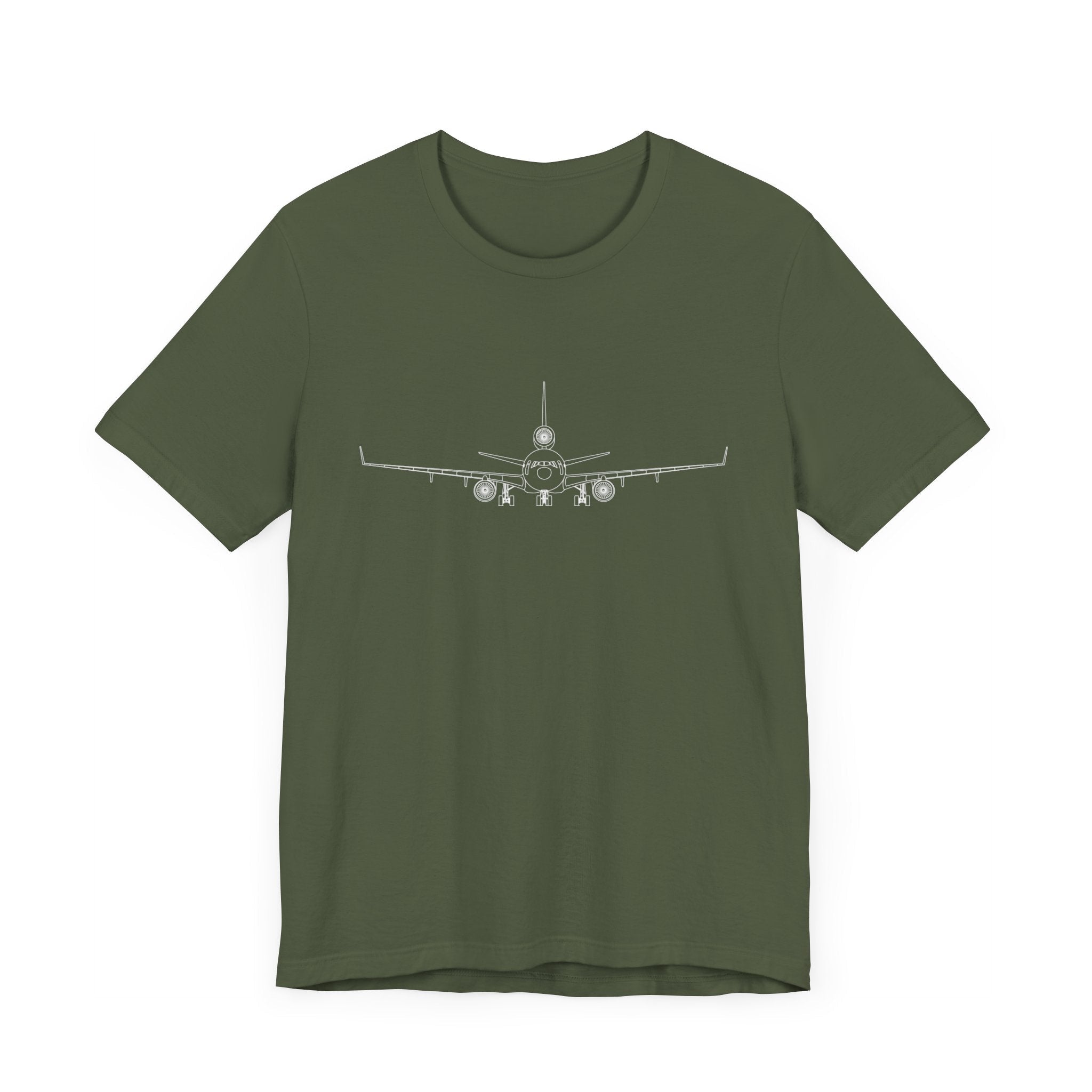 McDonnell Douglas MD-11 Unisex Soft Feel Jersey Short Sleeve Tee - Solid Dark Colors - 100% Airlume combed and ring-spun cotton - T-Shirt - WCUniforms