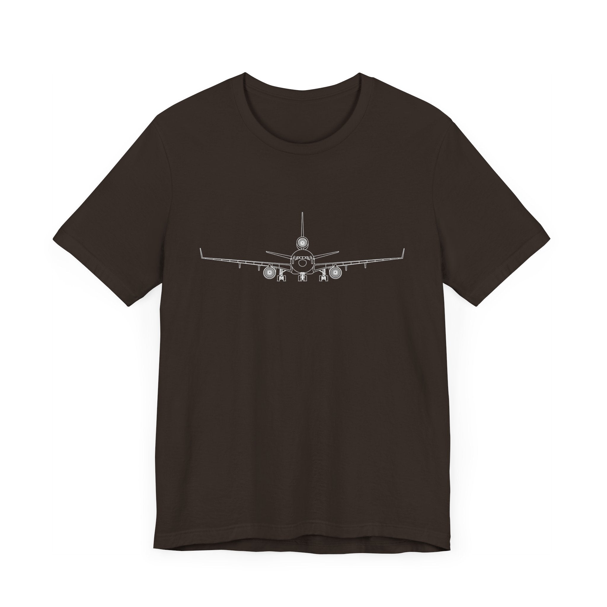 McDonnell Douglas MD-11 Unisex Soft Feel Jersey Short Sleeve Tee - Solid Dark Colors - 100% Airlume combed and ring-spun cotton - T-Shirt - WCUniforms