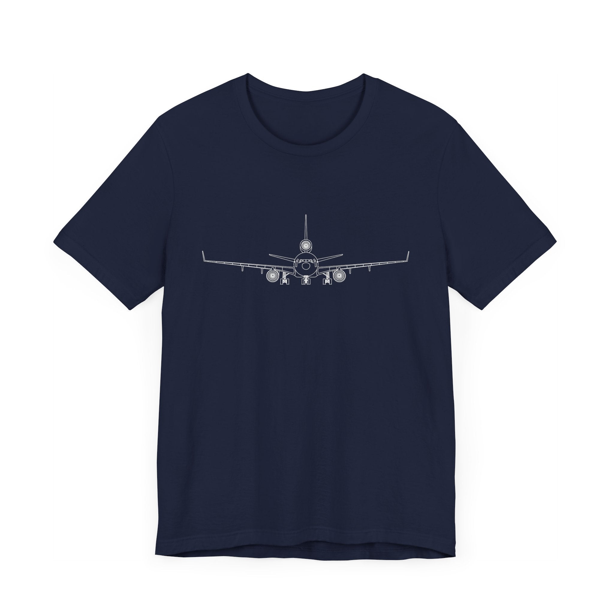 McDonnell Douglas MD-11 Unisex Soft Feel Jersey Short Sleeve Tee - Solid Dark Colors - 100% Airlume combed and ring-spun cotton - T-Shirt - WCUniforms