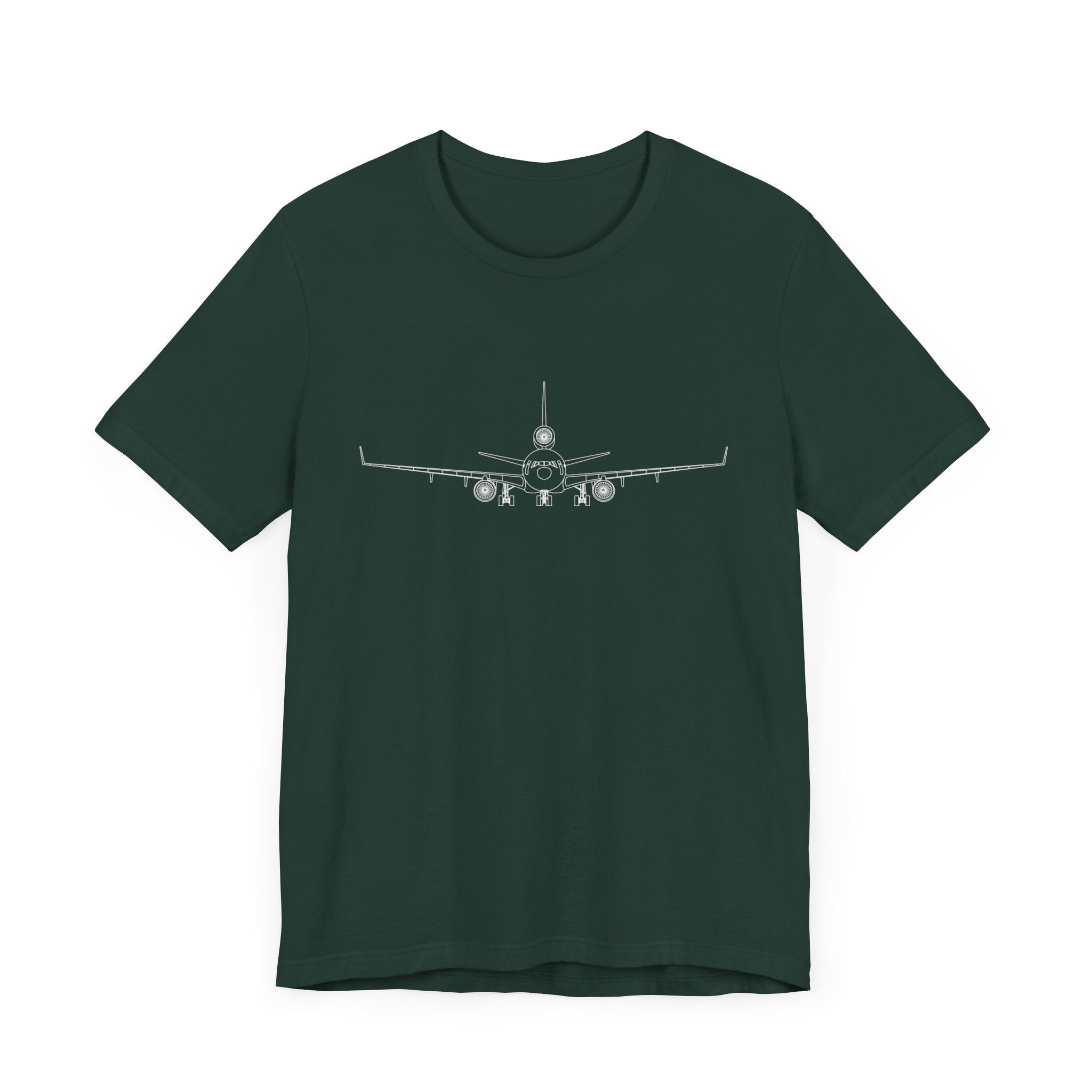 McDonnell Douglas MD-11 Unisex Soft Feel Jersey Short Sleeve Tee - Solid Dark Colors - 100% Airlume combed and ring-spun cotton - T-Shirt - WCUniforms