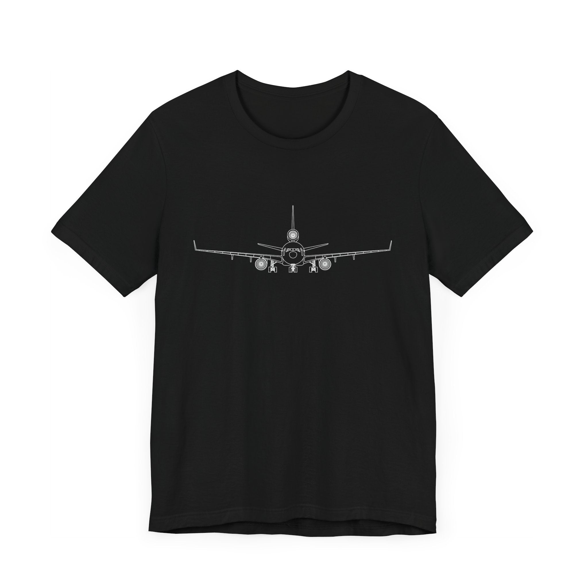 McDonnell Douglas MD-11 Unisex Soft Feel Jersey Short Sleeve Tee - Solid Dark Colors - 100% Airlume combed and ring-spun cotton - T-Shirt - WCUniforms