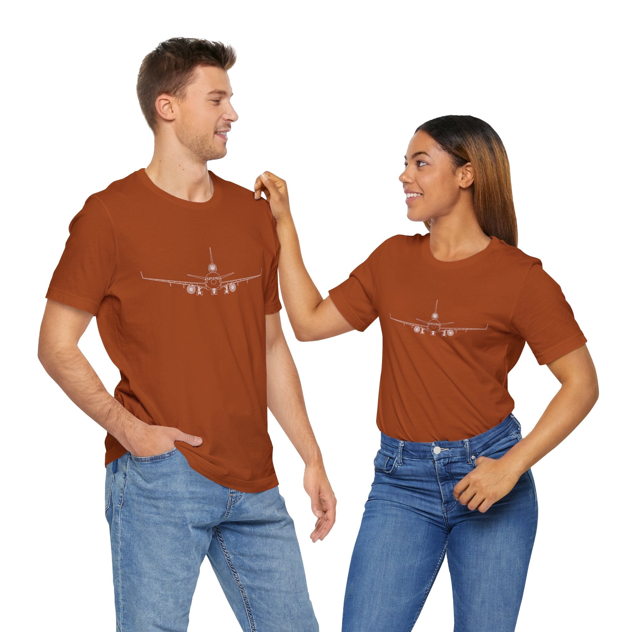 McDonnell Douglas MD-11 Unisex Soft Feel Jersey Short Sleeve Tee - Solid Dark Colors - 100% Airlume combed and ring-spun cotton - T-Shirt - WCUniforms