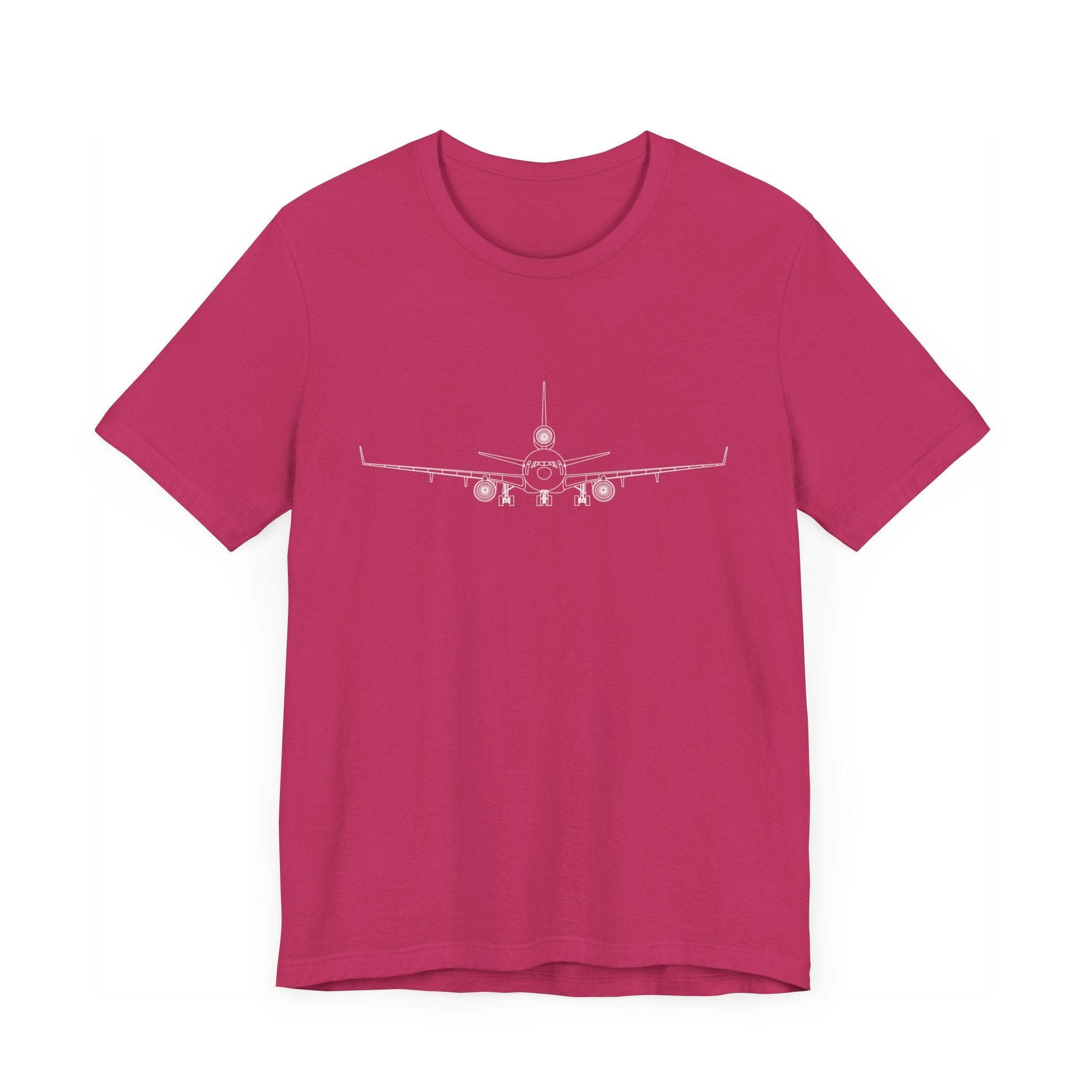 McDonnell Douglas MD-11 Unisex Soft Feel Jersey Short Sleeve Tee - Solid Dark Colors - 100% Airlume combed and ring-spun cotton - T-Shirt - WCUniforms