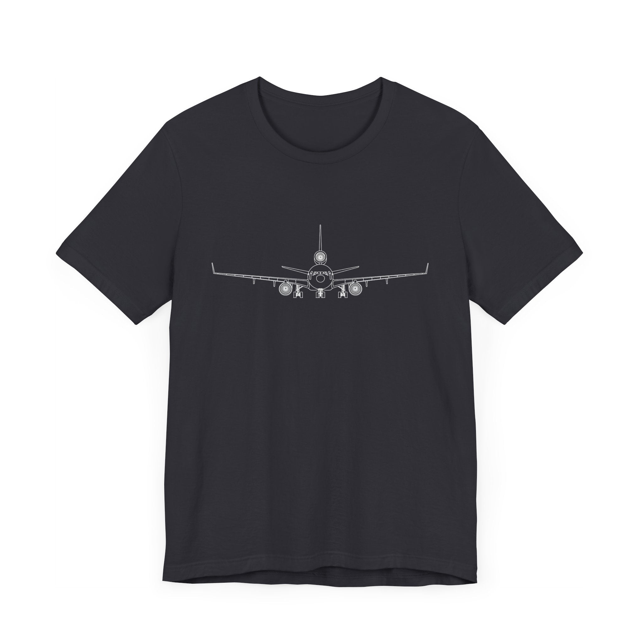 McDonnell Douglas MD-11 Unisex Soft Feel Jersey Short Sleeve Tee - Solid Dark Colors - 100% Airlume combed and ring-spun cotton - T-Shirt - WCUniforms