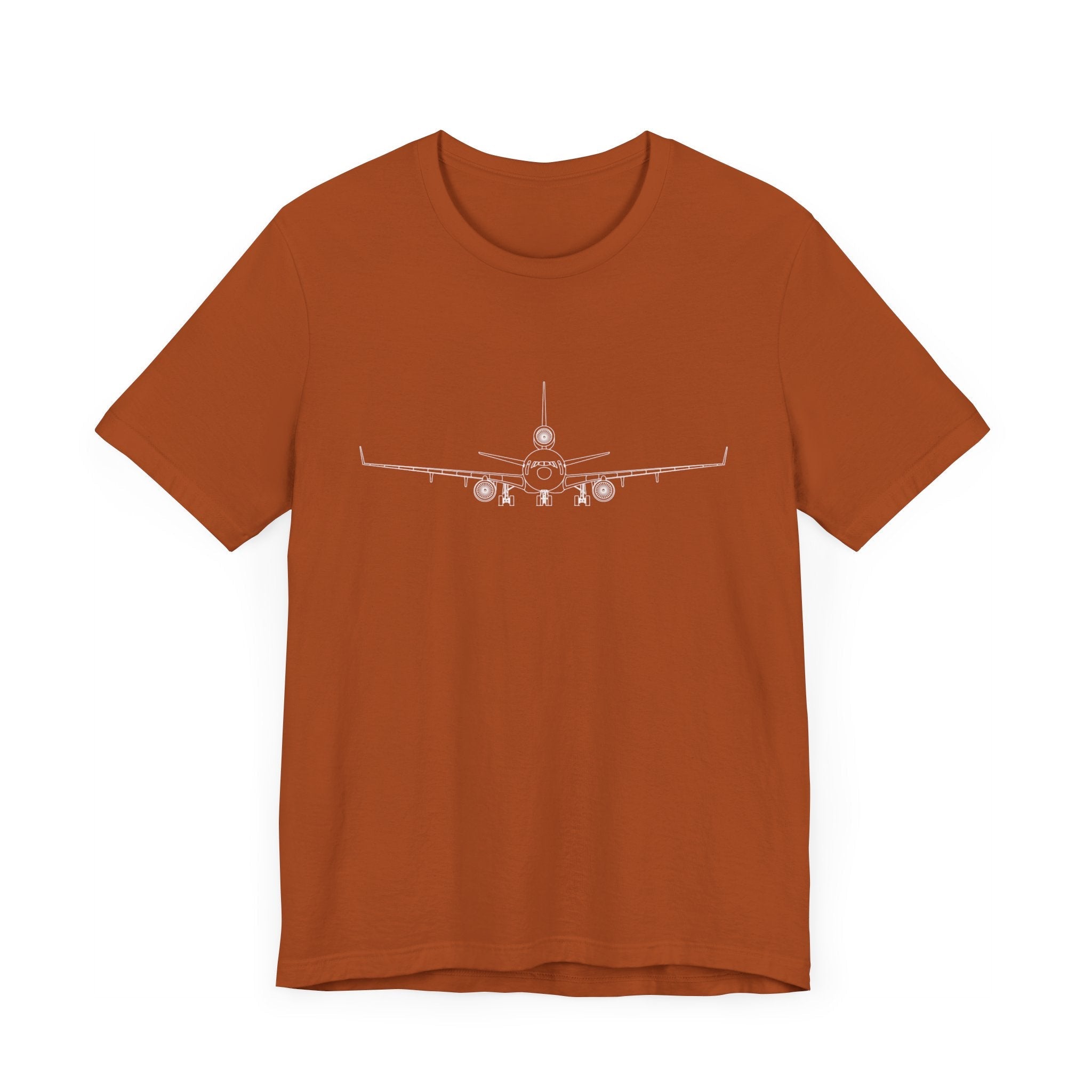 McDonnell Douglas MD-11 Unisex Soft Feel Jersey Short Sleeve Tee - Solid Dark Colors - 100% Airlume combed and ring-spun cotton - T-Shirt - WCUniforms