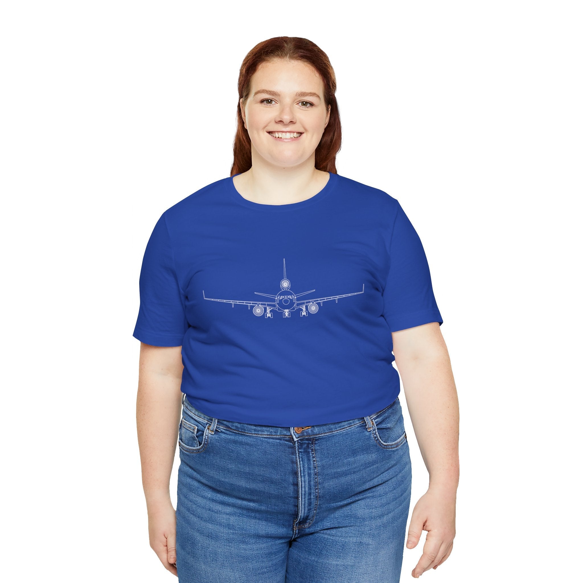 McDonnell Douglas MD-11 Unisex Soft Feel Jersey Short Sleeve Tee - Solid Dark Colors - 100% Airlume combed and ring-spun cotton - T-Shirt - WCUniforms
