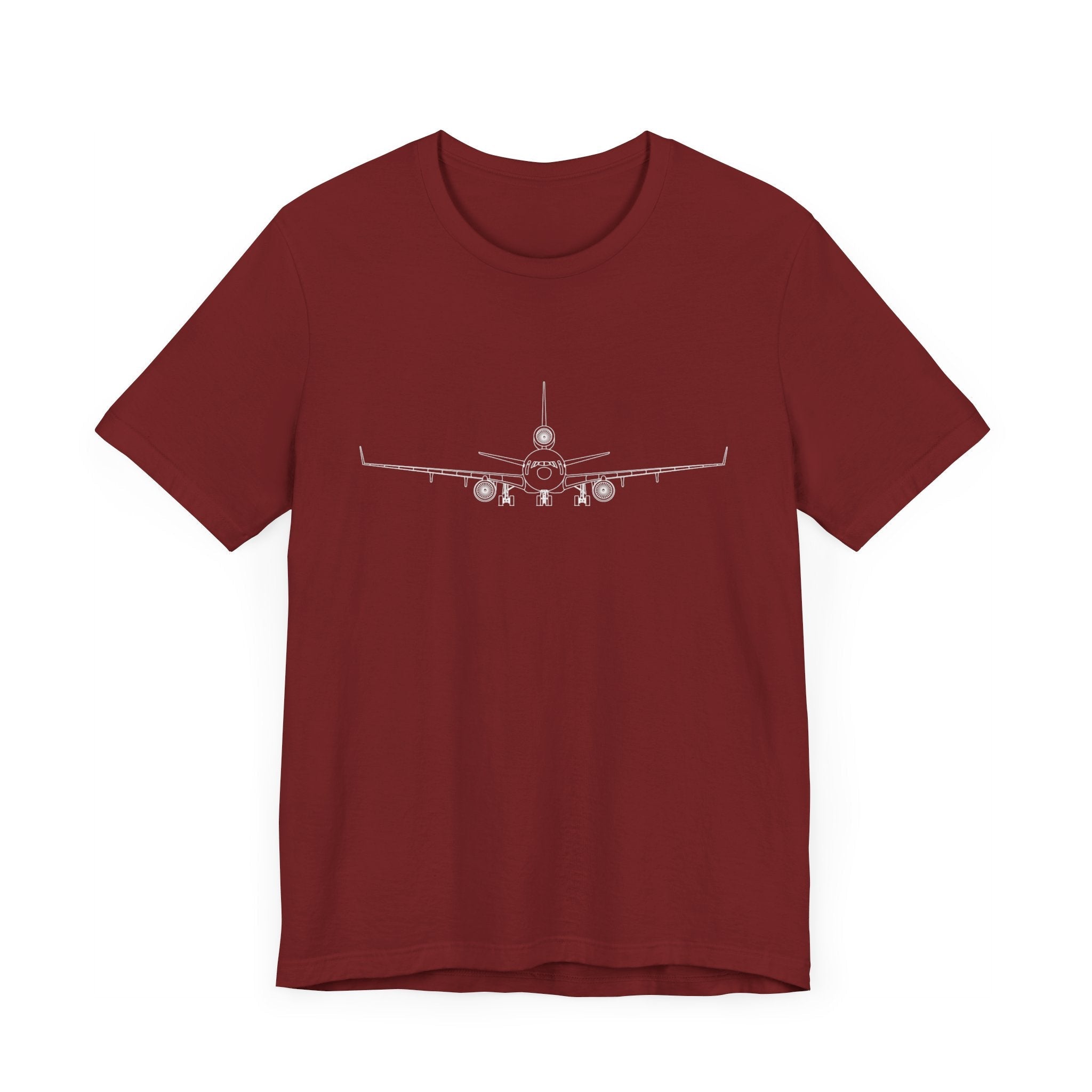 McDonnell Douglas MD-11 Unisex Soft Feel Jersey Short Sleeve Tee - Solid Dark Colors - 100% Airlume combed and ring-spun cotton - T-Shirt - WCUniforms