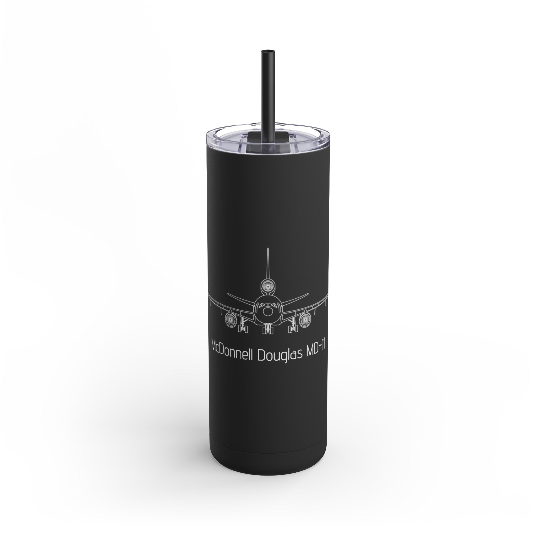 MD-11 Airplane Skinny Matte Tumbler, 20oz - Mug - WCUniforms