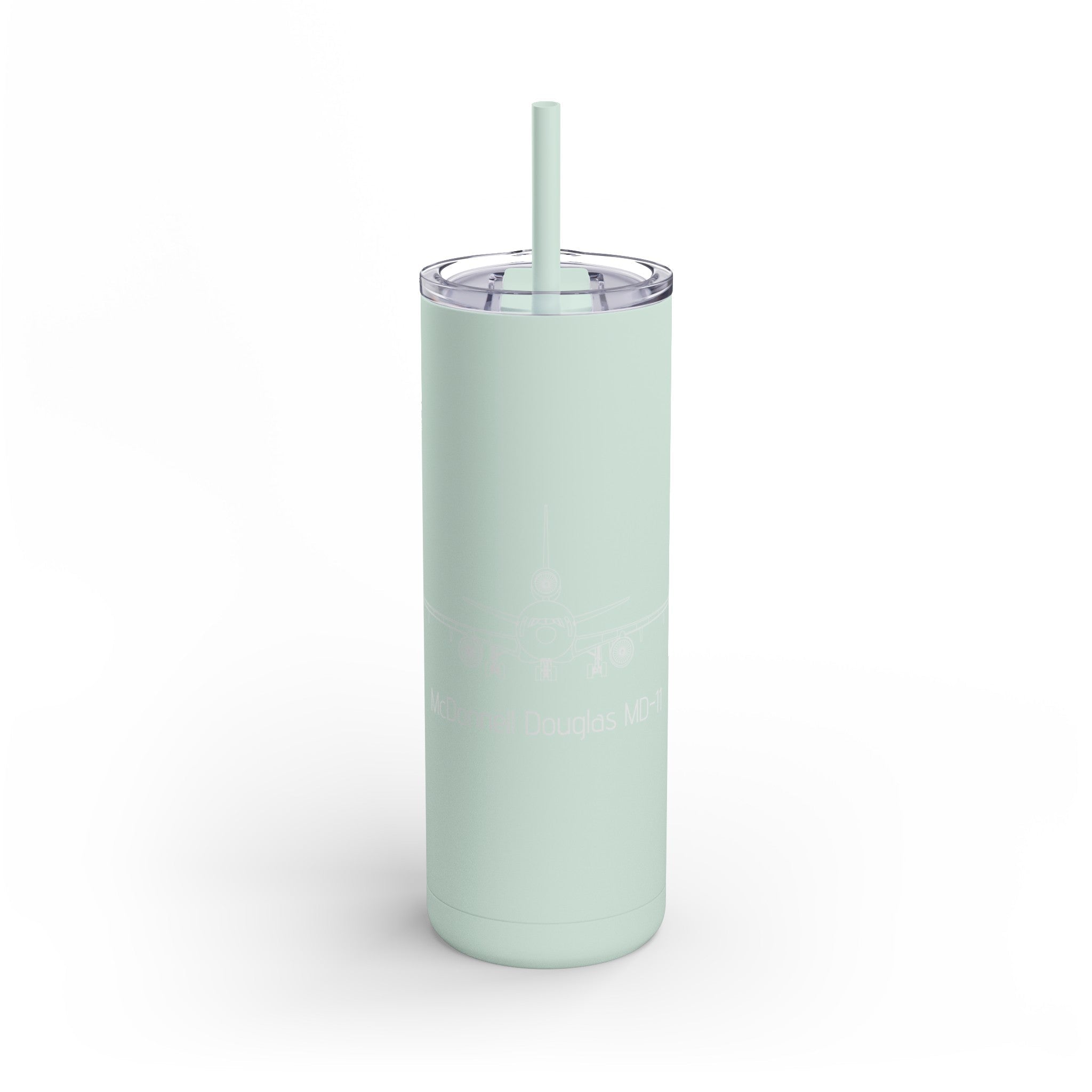 MD-11 Airplane Skinny Matte Tumbler, 20oz - Mug - WCUniforms