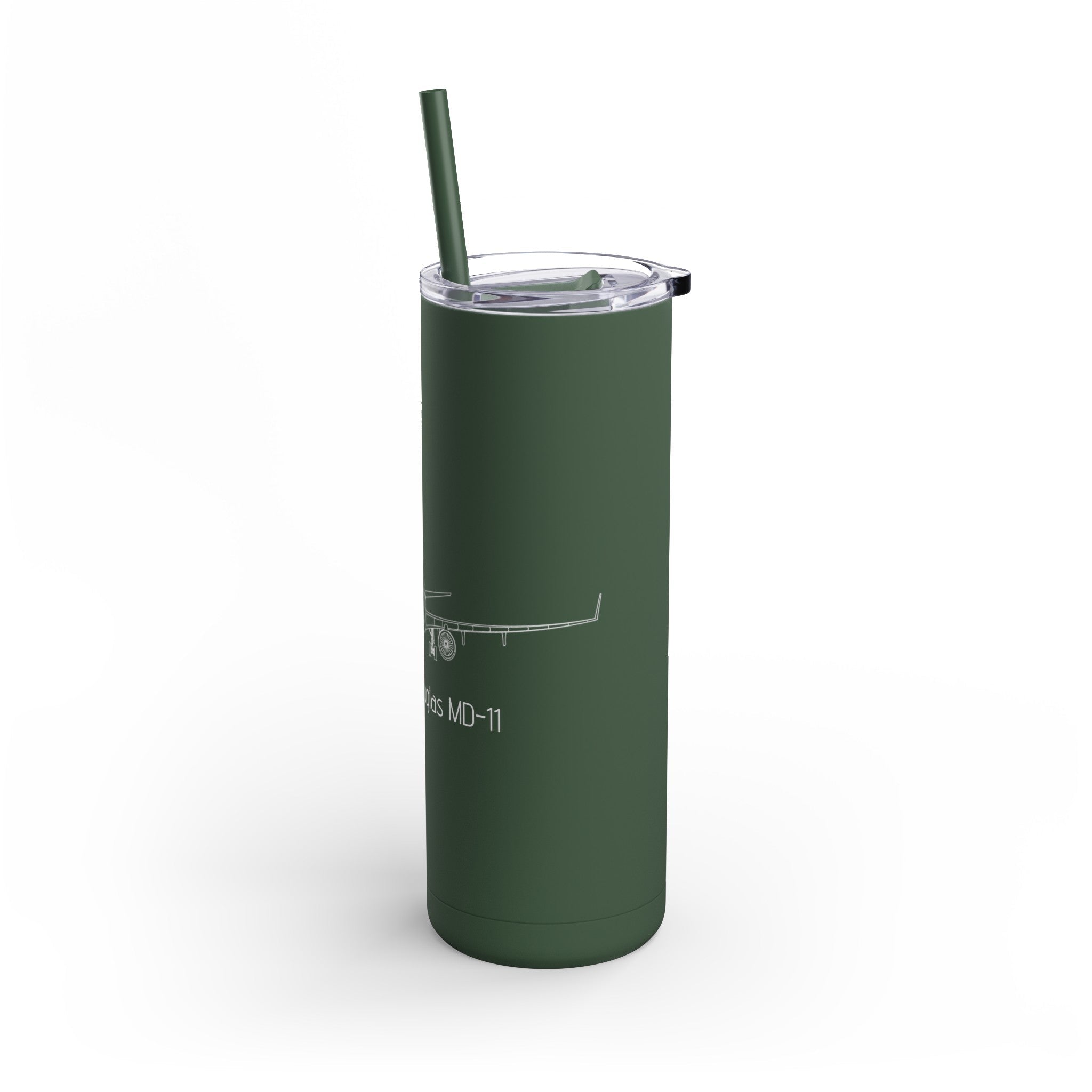 MD-11 Airplane Skinny Matte Tumbler, 20oz - Mug - WCUniforms