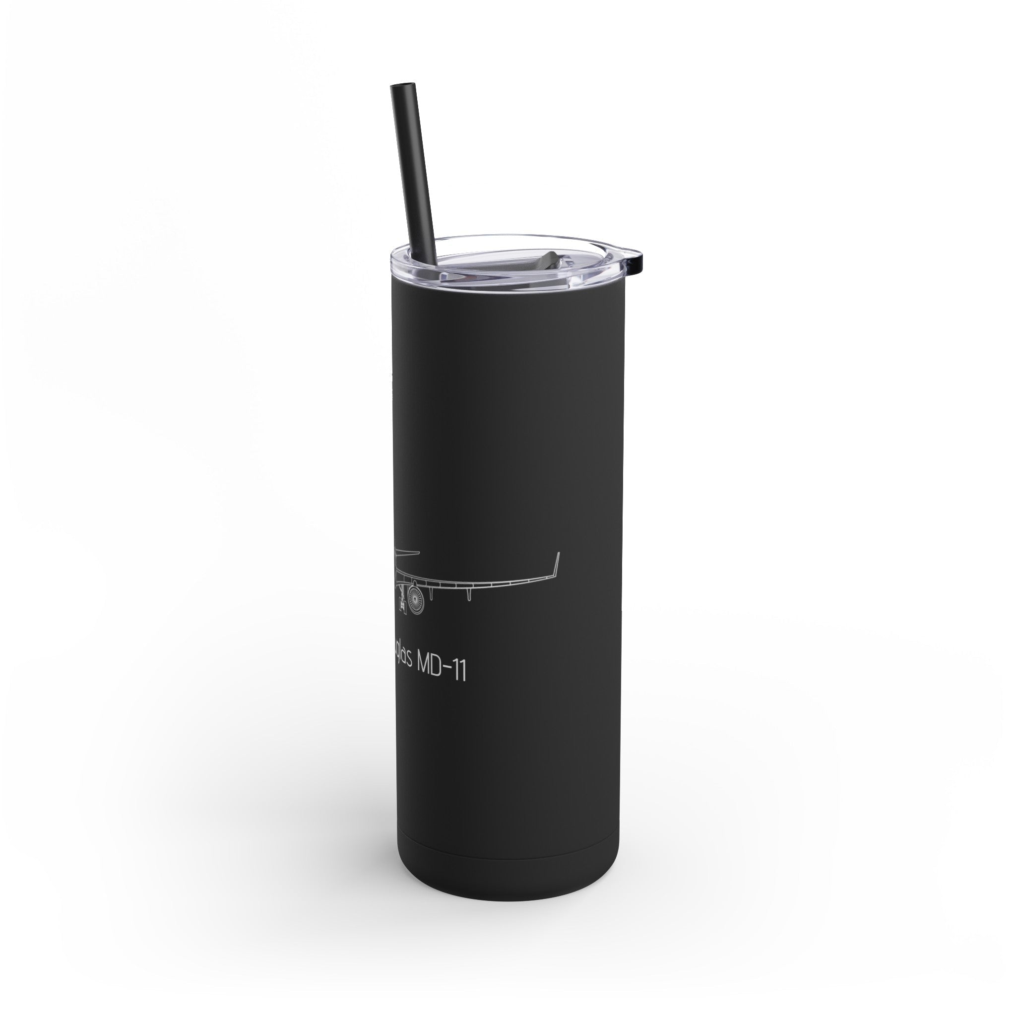 MD-11 Airplane Skinny Matte Tumbler, 20oz - Mug - WCUniforms