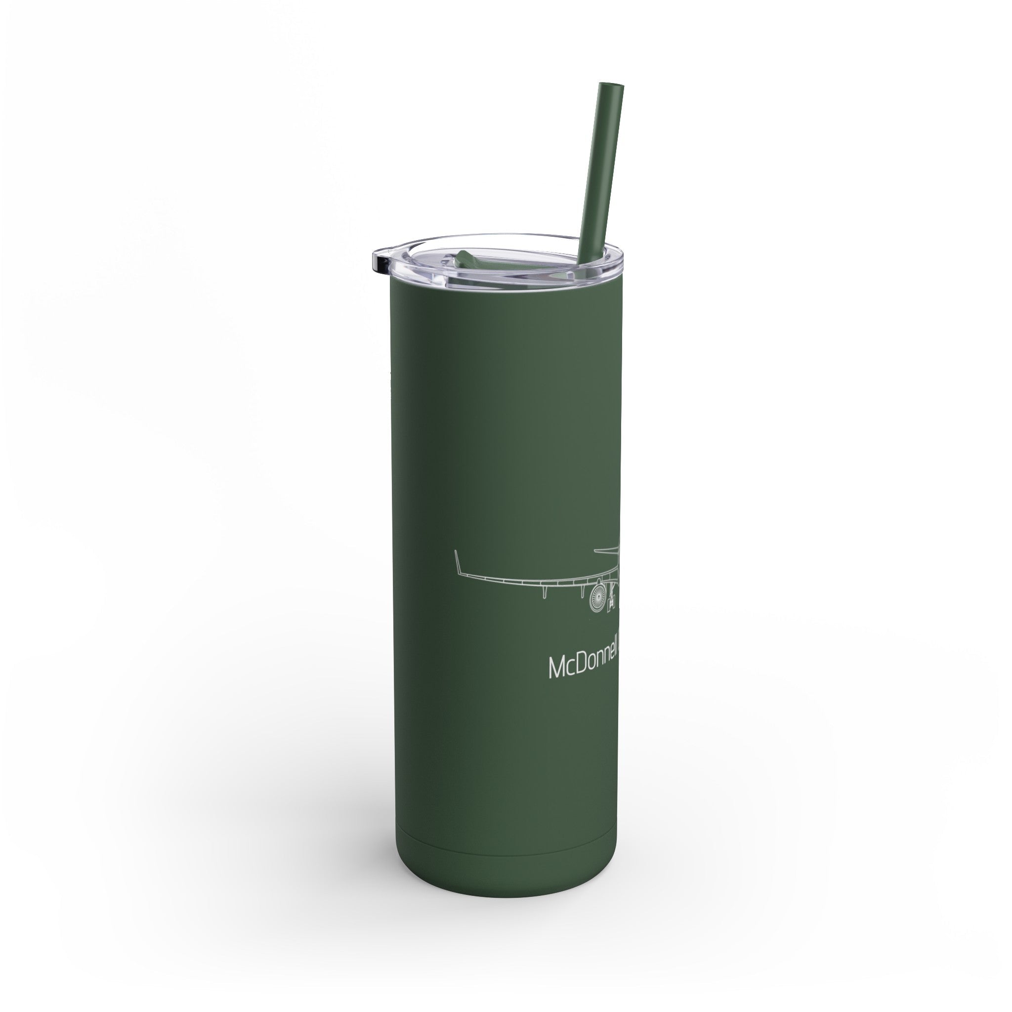 MD-11 Airplane Skinny Matte Tumbler, 20oz - Mug - WCUniforms