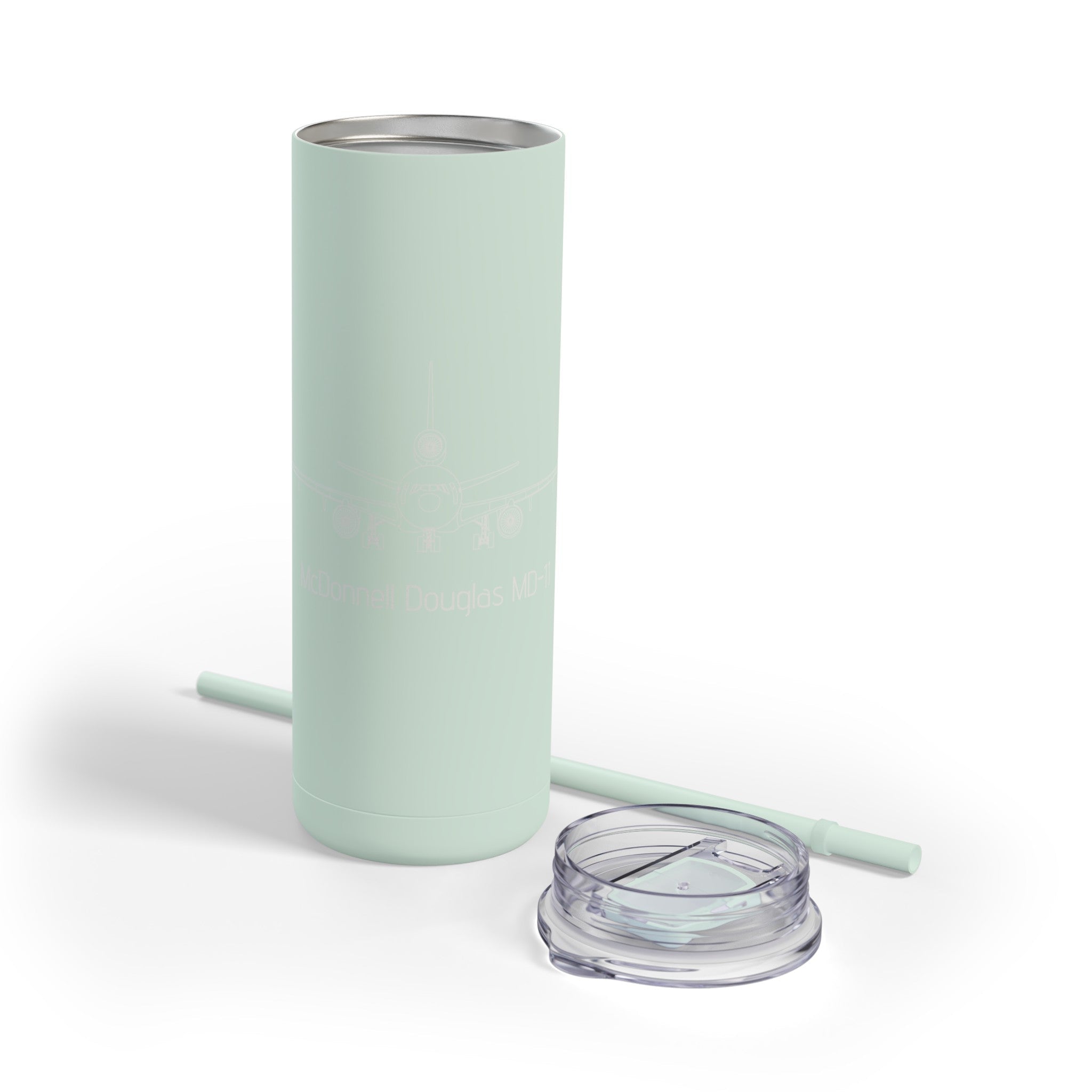 MD-11 Airplane Skinny Matte Tumbler, 20oz - Mug - WCUniforms
