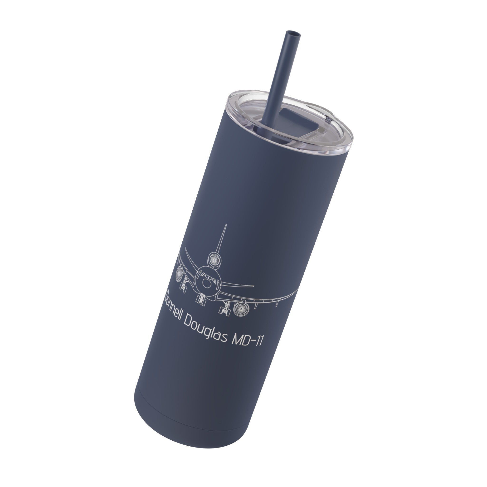 MD-11 Airplane Skinny Matte Tumbler, 20oz - Mug - WCUniforms