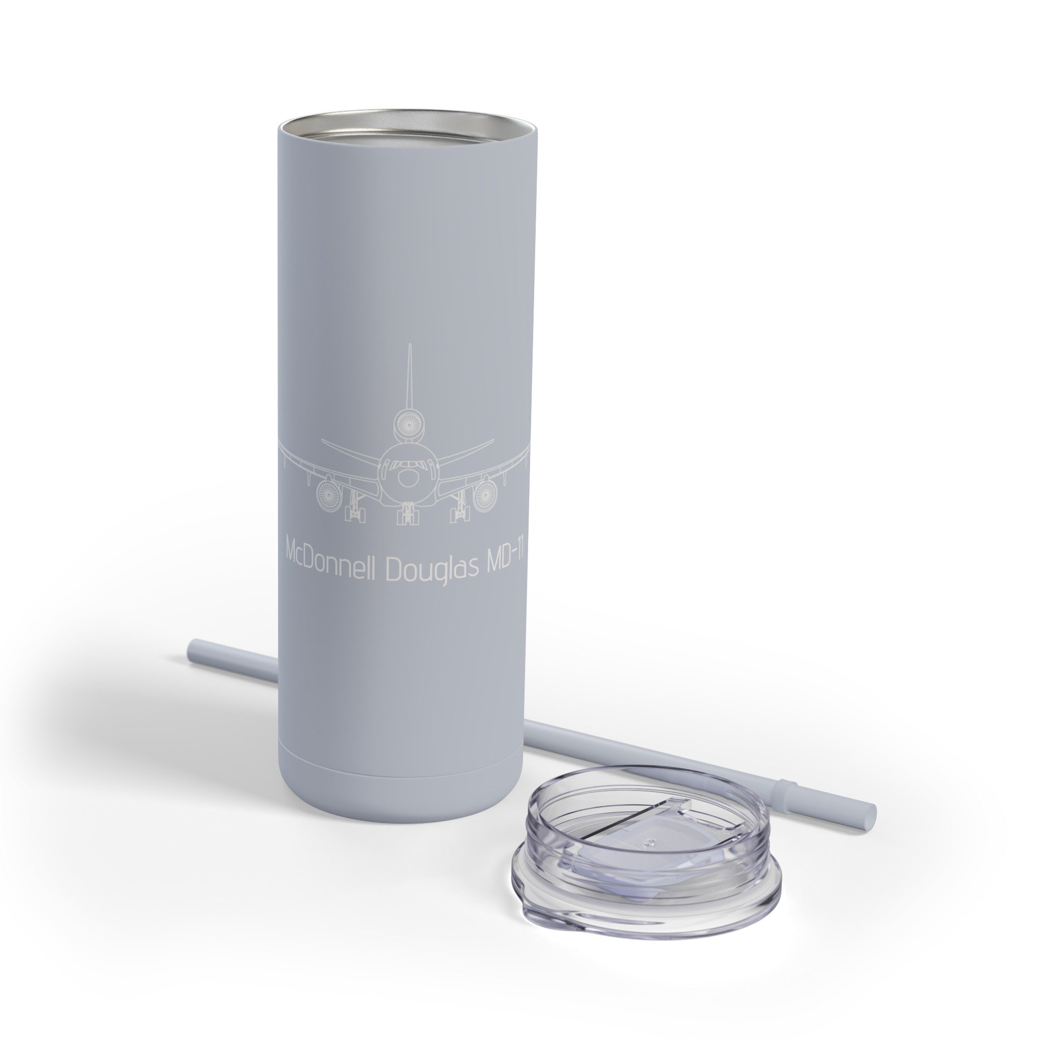 MD-11 Airplane Skinny Matte Tumbler, 20oz - Mug - WCUniforms