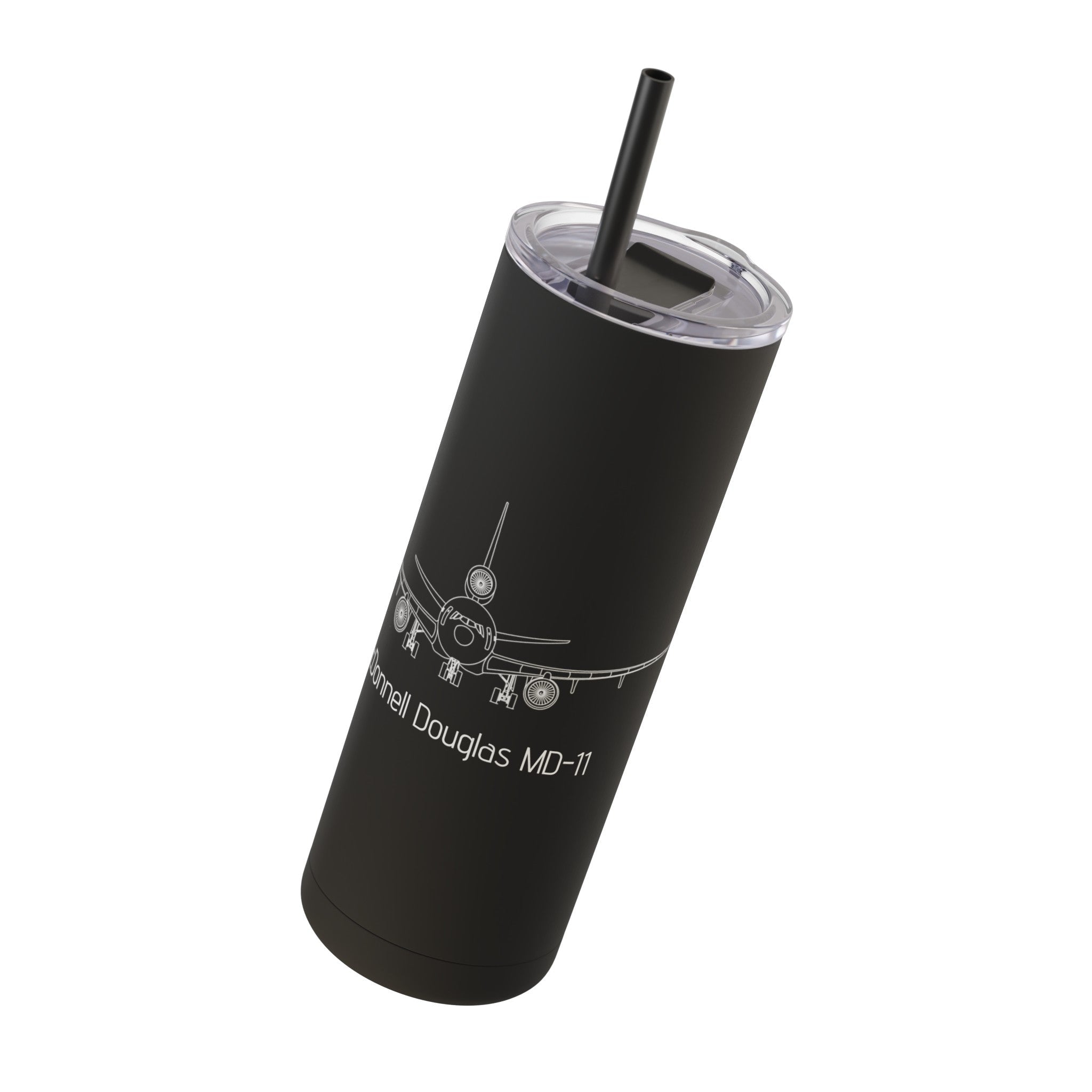 MD-11 Airplane Skinny Matte Tumbler, 20oz - Mug - WCUniforms