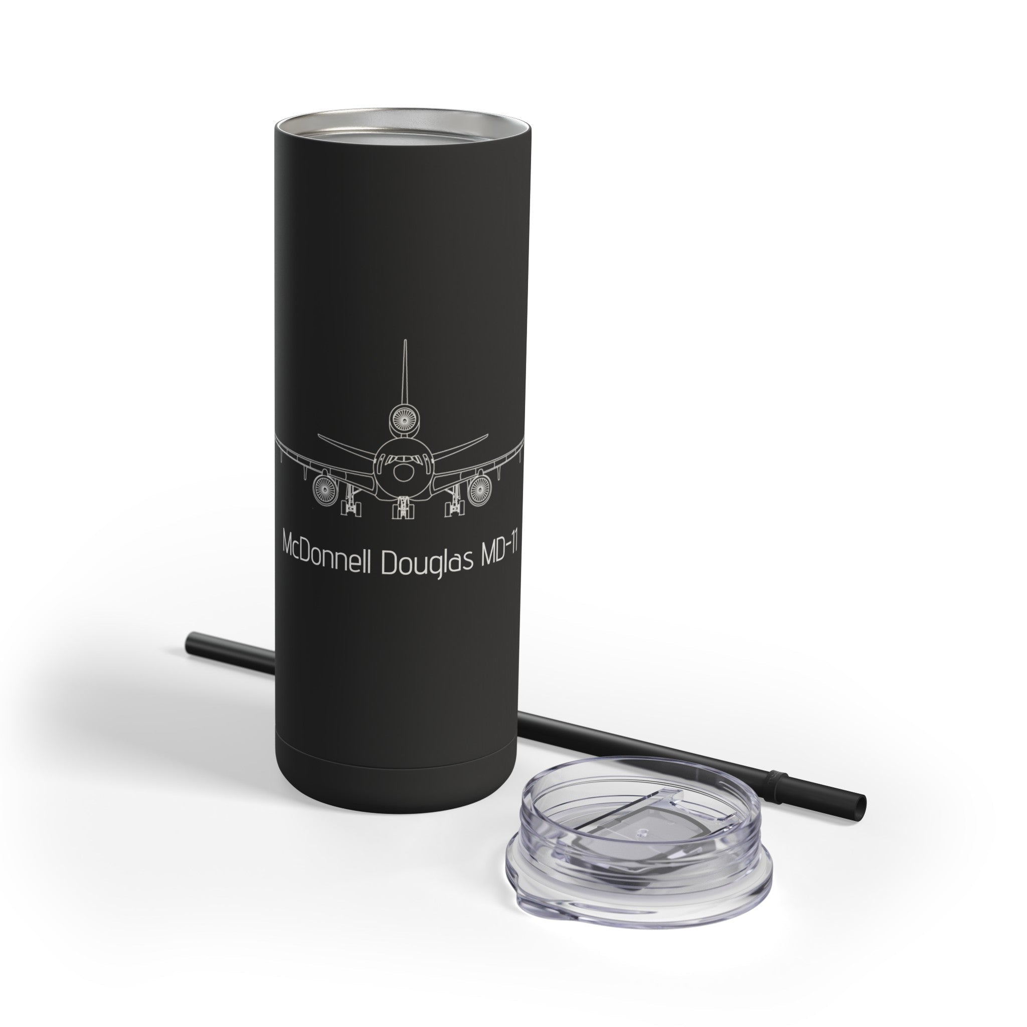 MD-11 Airplane Skinny Matte Tumbler, 20oz - Mug - WCUniforms