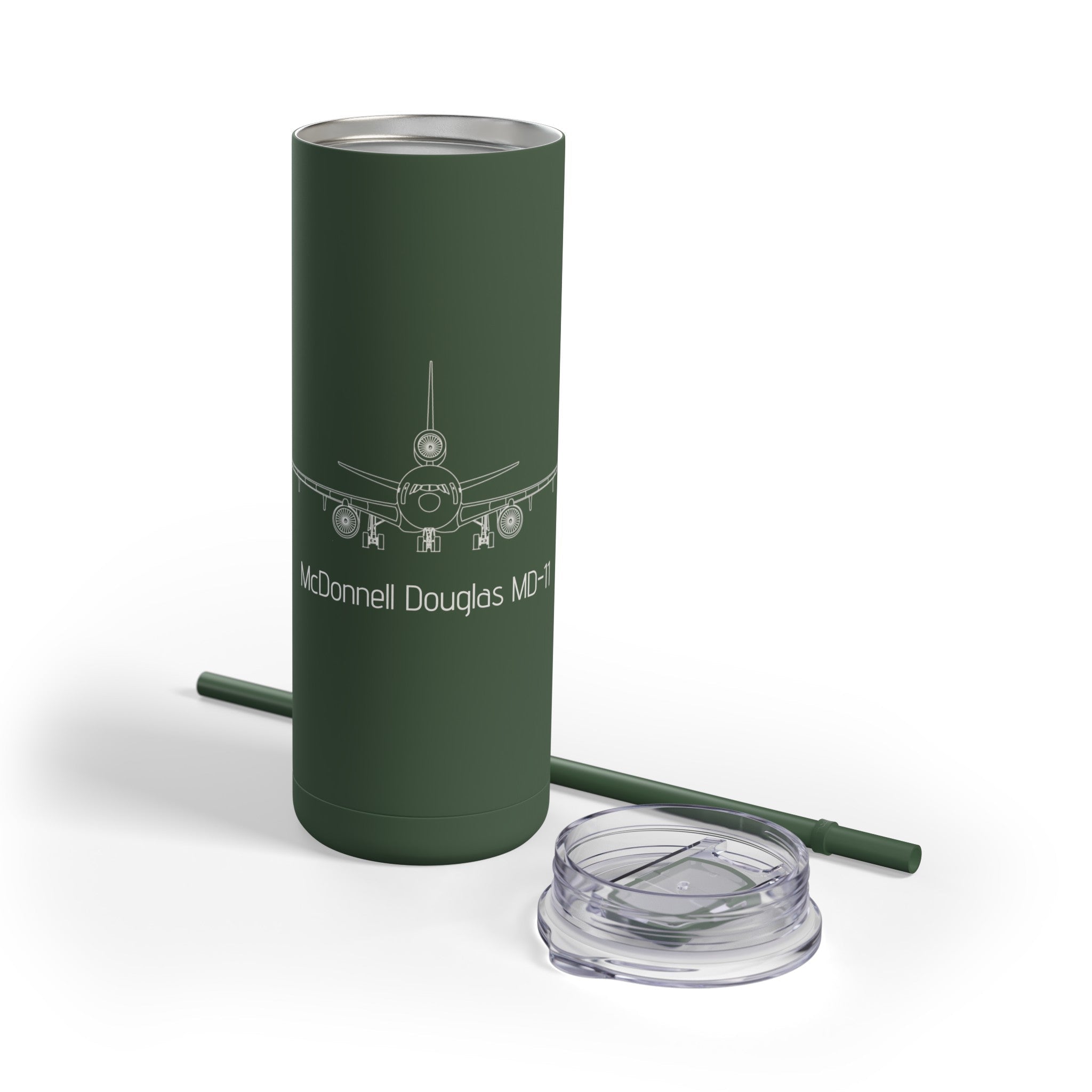 MD-11 Airplane Skinny Matte Tumbler, 20oz - Mug - WCUniforms