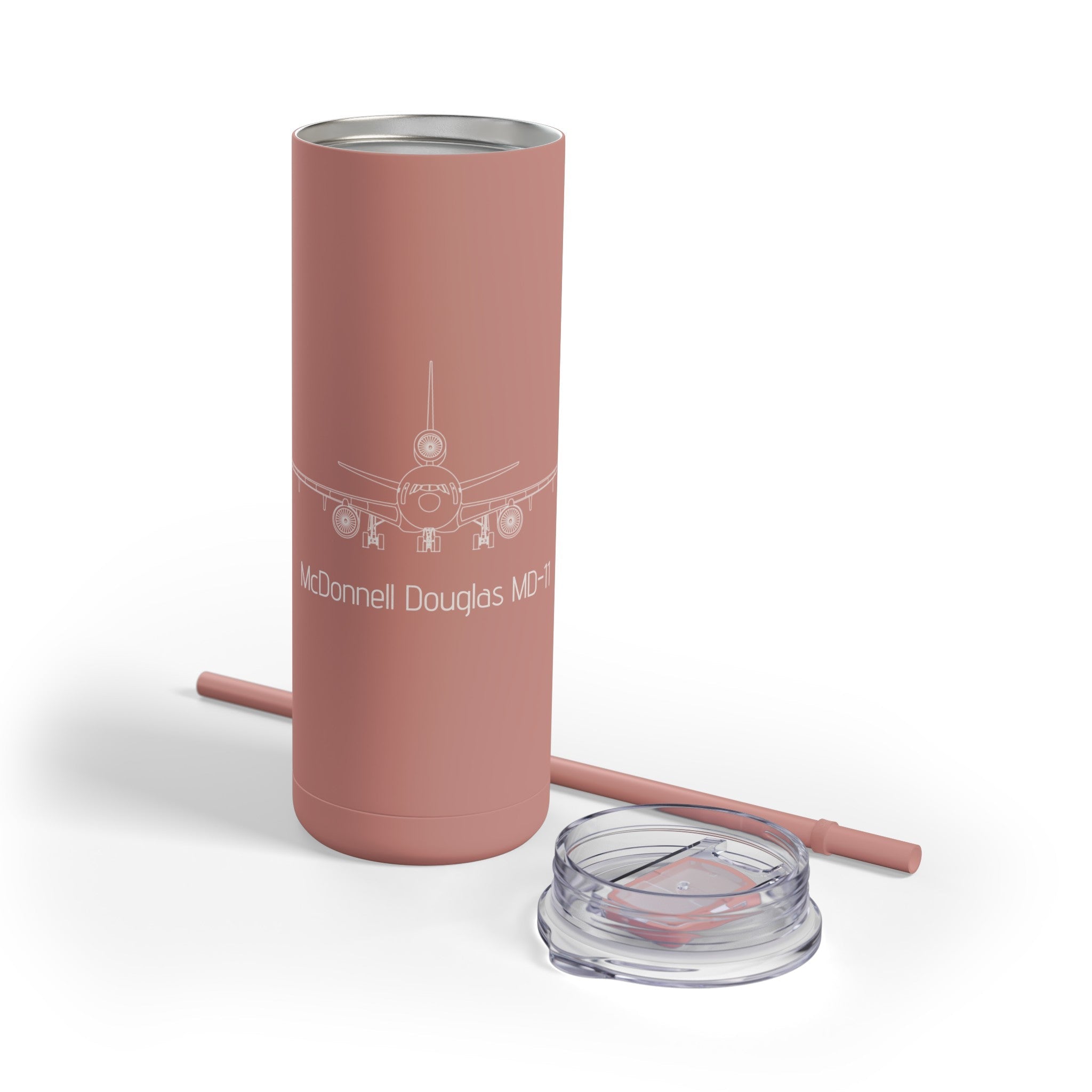 MD-11 Airplane Skinny Matte Tumbler, 20oz - Mug - WCUniforms