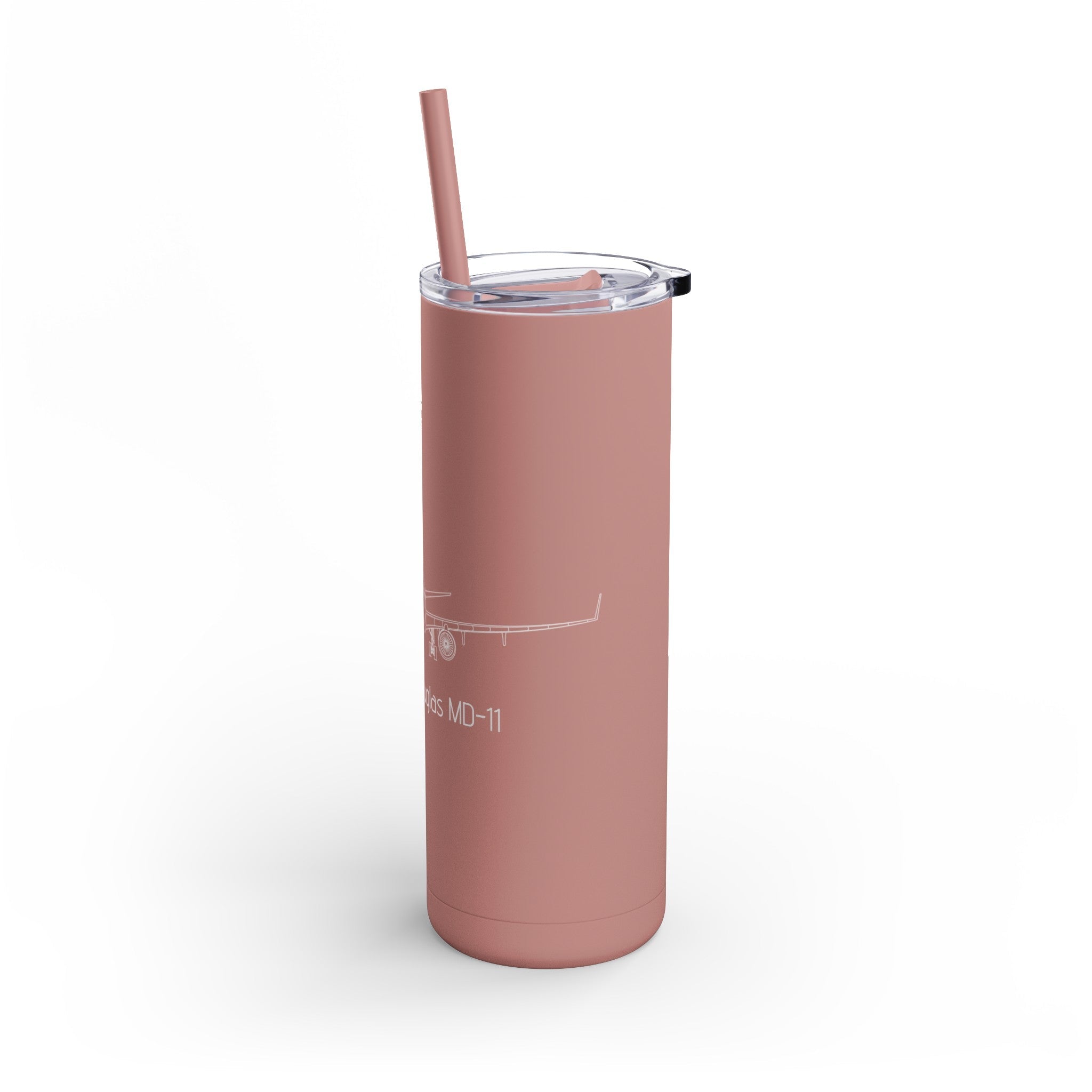 MD-11 Airplane Skinny Matte Tumbler, 20oz - Mug - WCUniforms