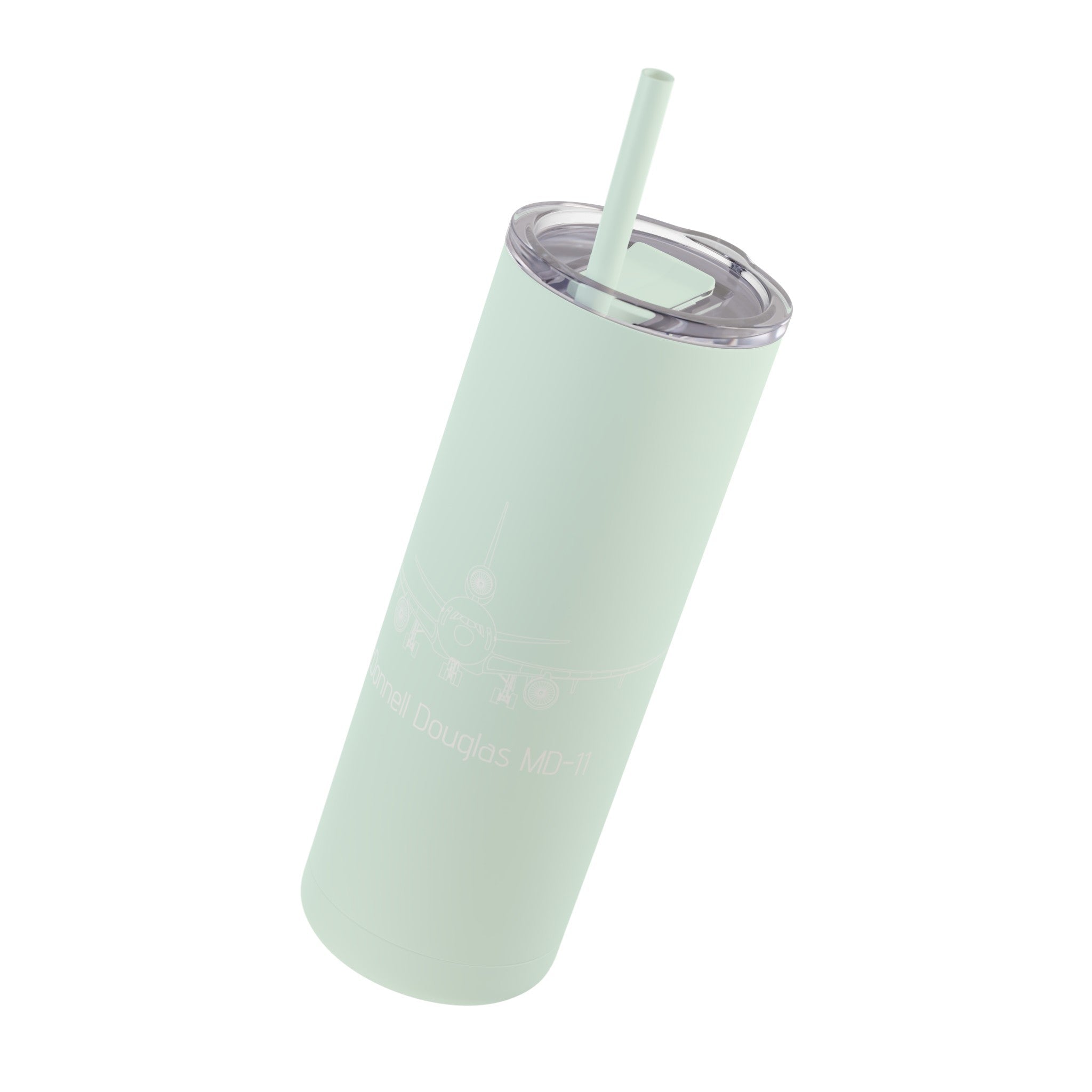 MD-11 Airplane Skinny Matte Tumbler, 20oz - Mug - WCUniforms