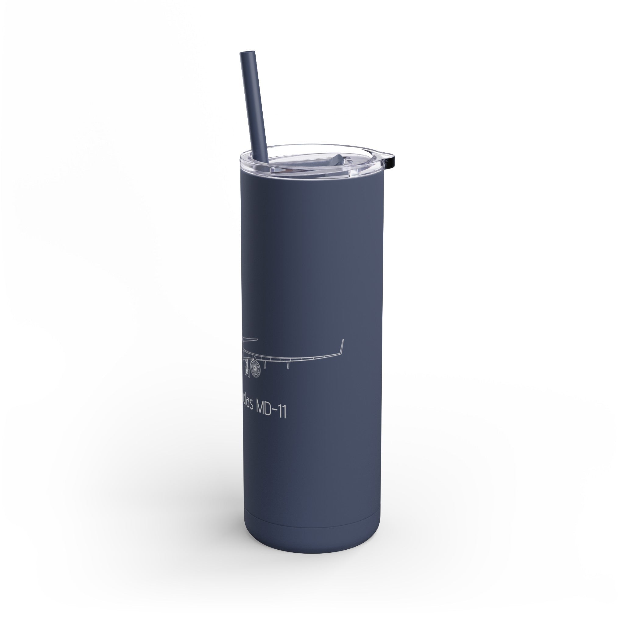 MD-11 Airplane Skinny Matte Tumbler, 20oz - Mug - WCUniforms