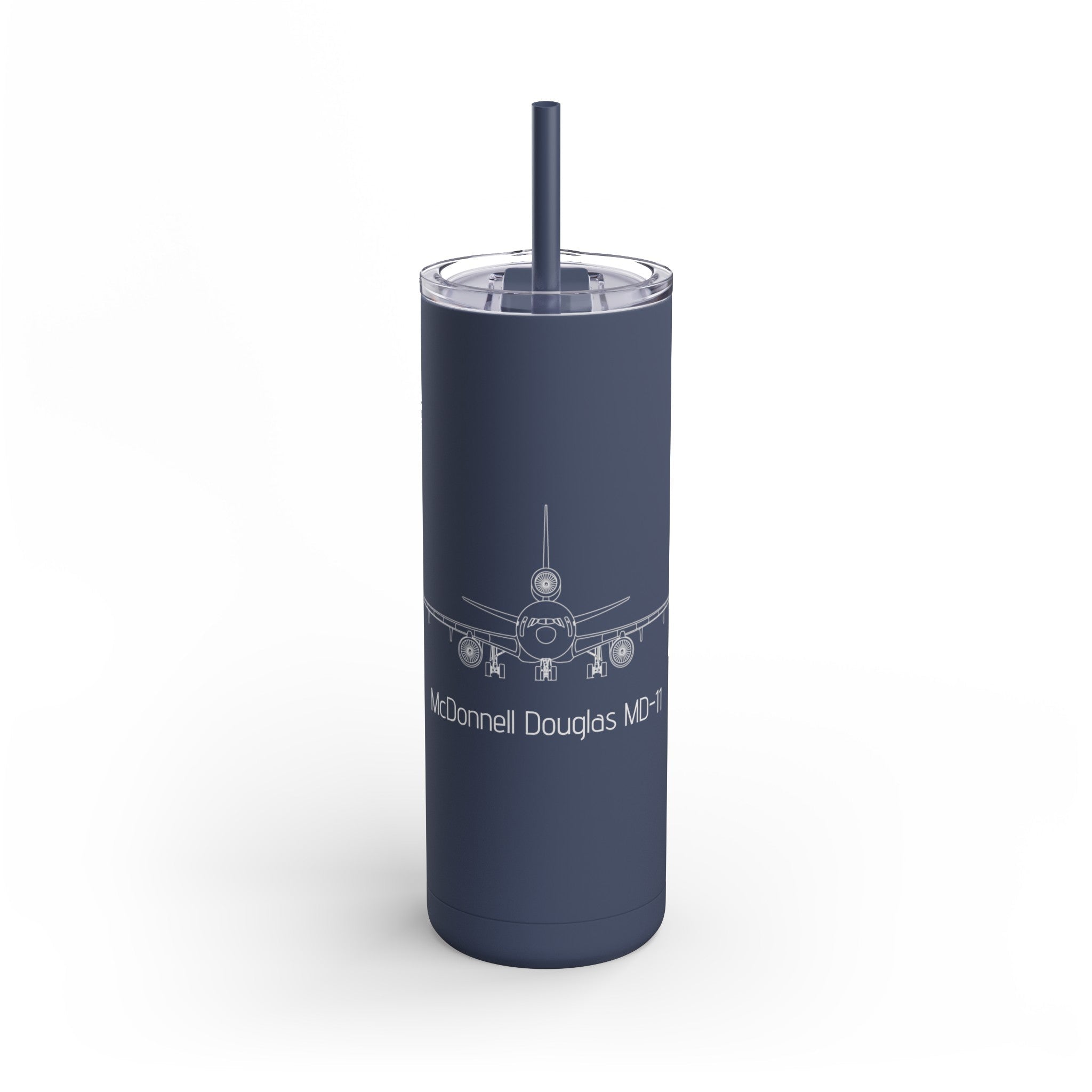 MD-11 Airplane Skinny Matte Tumbler, 20oz - Mug - WCUniforms