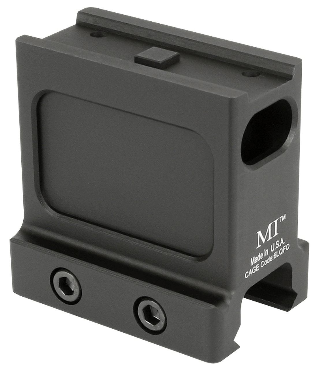 Midwest Industries Aimpoint T1/T2 Non-QD Mount - NV 2.33'' in matte black, designed for durability and precision.