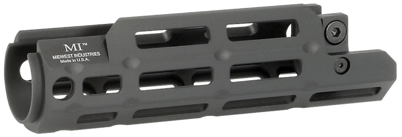 Midwest Industries HK MP5 M-LOK Handguard, lightweight 6061 aluminum construction, features anti-rotation QD sling swivel sockets.