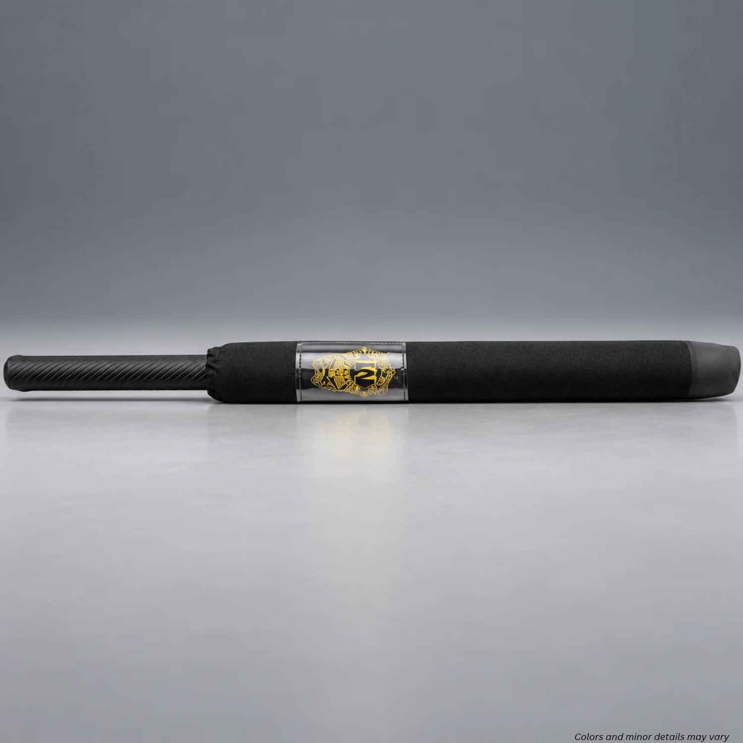 Monadnock Ultimate Straight Training Baton 1000327, black foam trainer with nylon cover, vinyl tip, and grooved grip