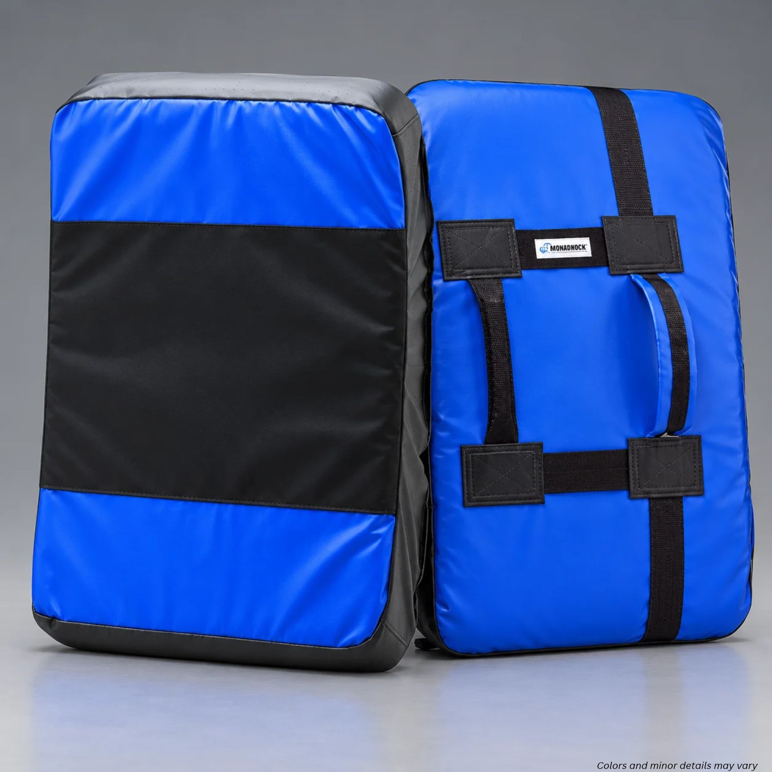 Monadnock Universal Training Bag 1000318 in blue and black, strike face and rear handle side