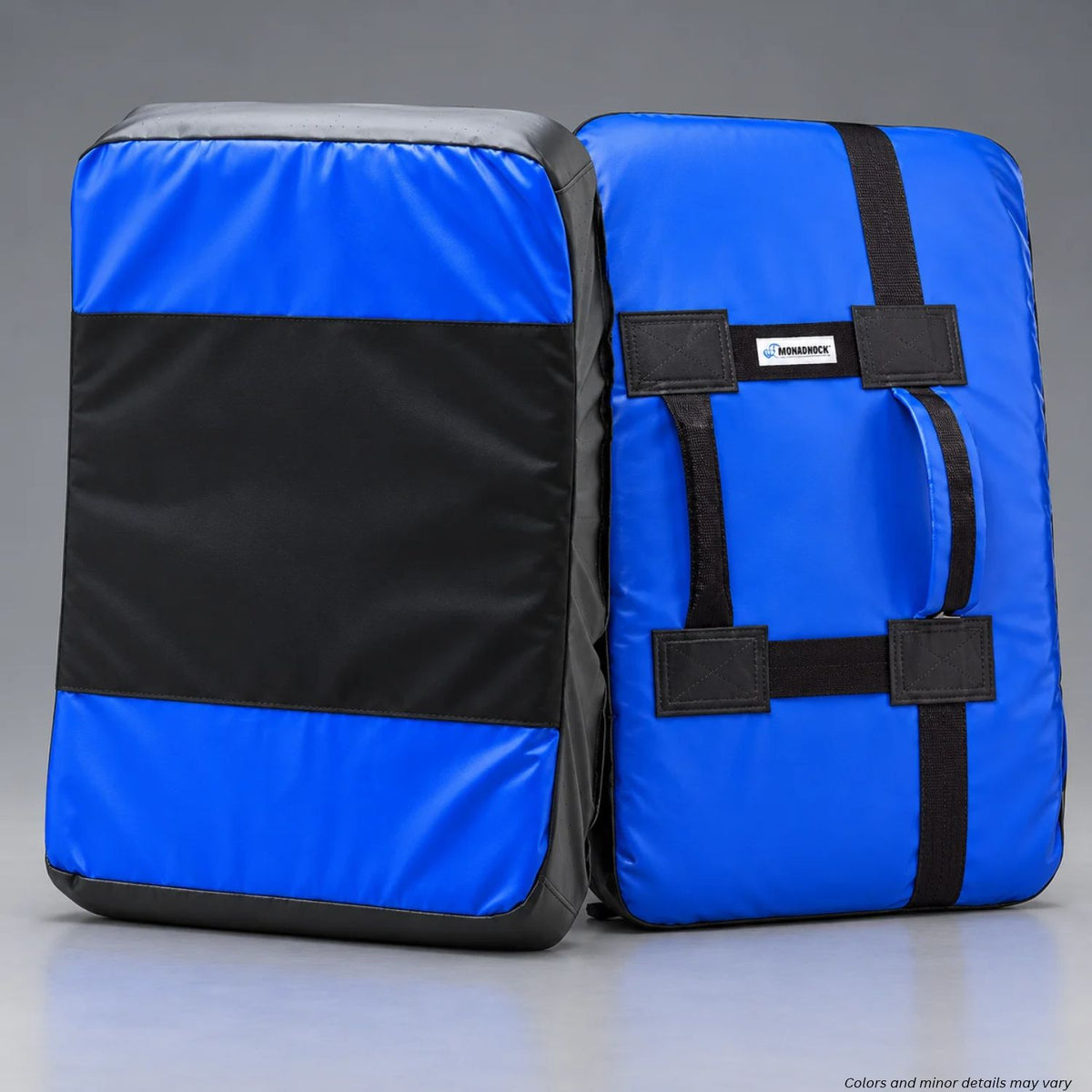 Monadnock Universal Training Bag 1000318 in blue and black, strike face and rear handle side