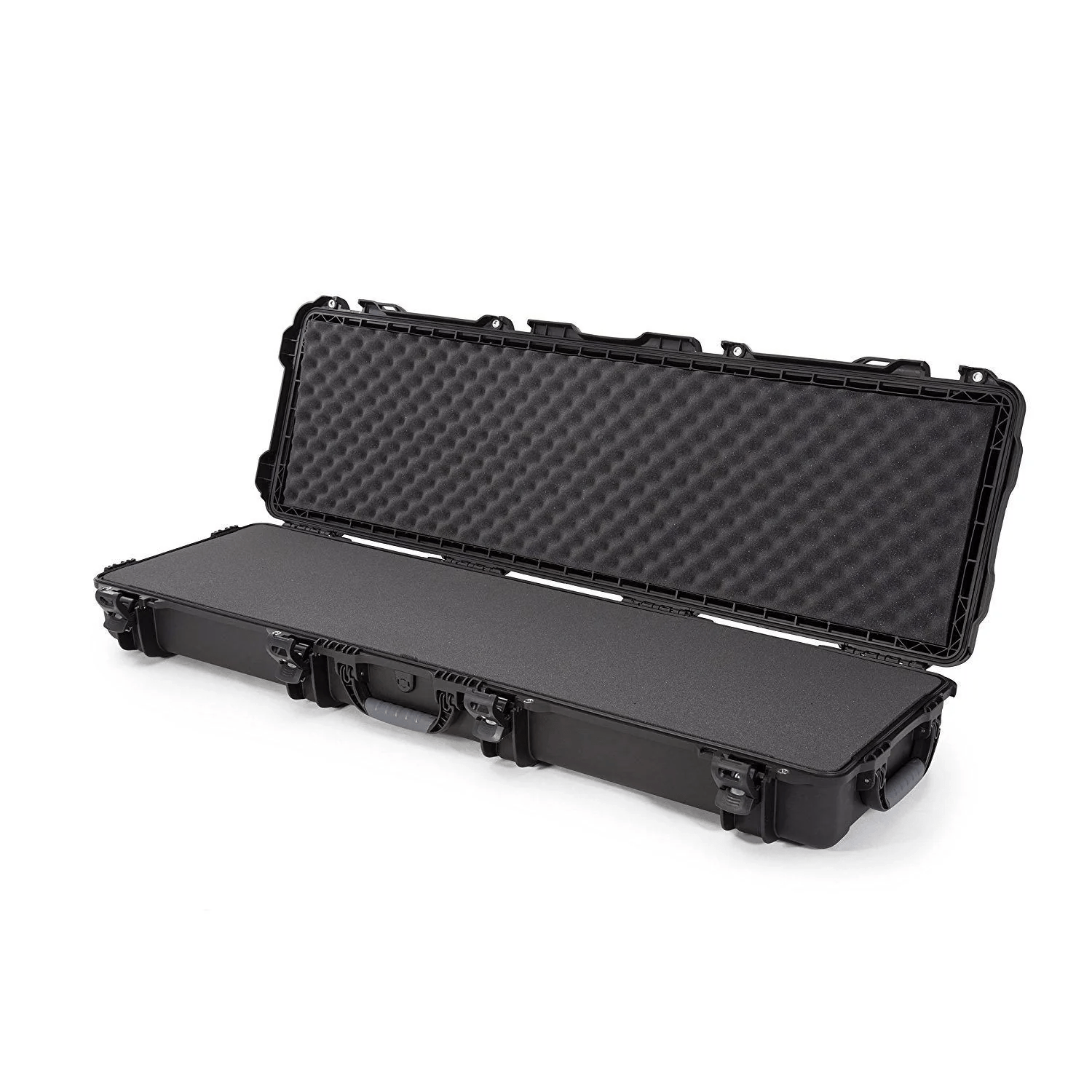 Open Nanuk 995 Case with foam interior, showcasing its waterproof design and durable NK-7 resin construction.