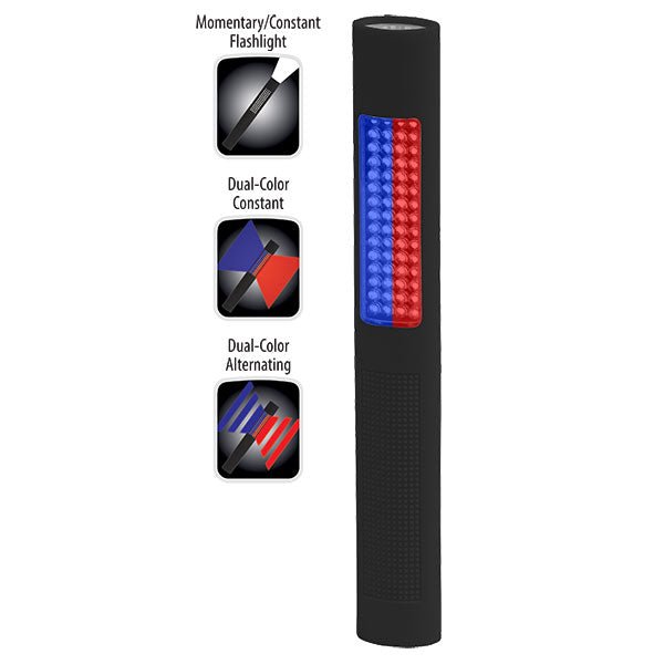 Nightstick 2-in-1 Safety Light / Flashlight - Blue/Red NSP-1170 or White/Red NSP-1172 - WCUniforms