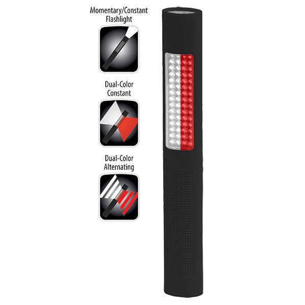 Nightstick 2-in-1 Safety Light / Flashlight - Blue/Red NSP-1170 or White/Red NSP-1172 - WCUniforms