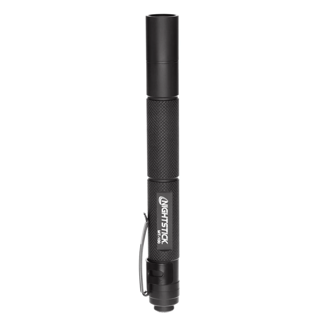 Nightstick Mini-TAC flashlight, 100 lumens LED with durable aluminum body, water resistant and compact design.