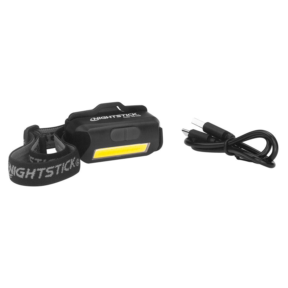 Nightstick Multi - Flood USB Headlamp with Brim Clip & Strap - LiPo Battery | USB - 4510 - WCUniforms