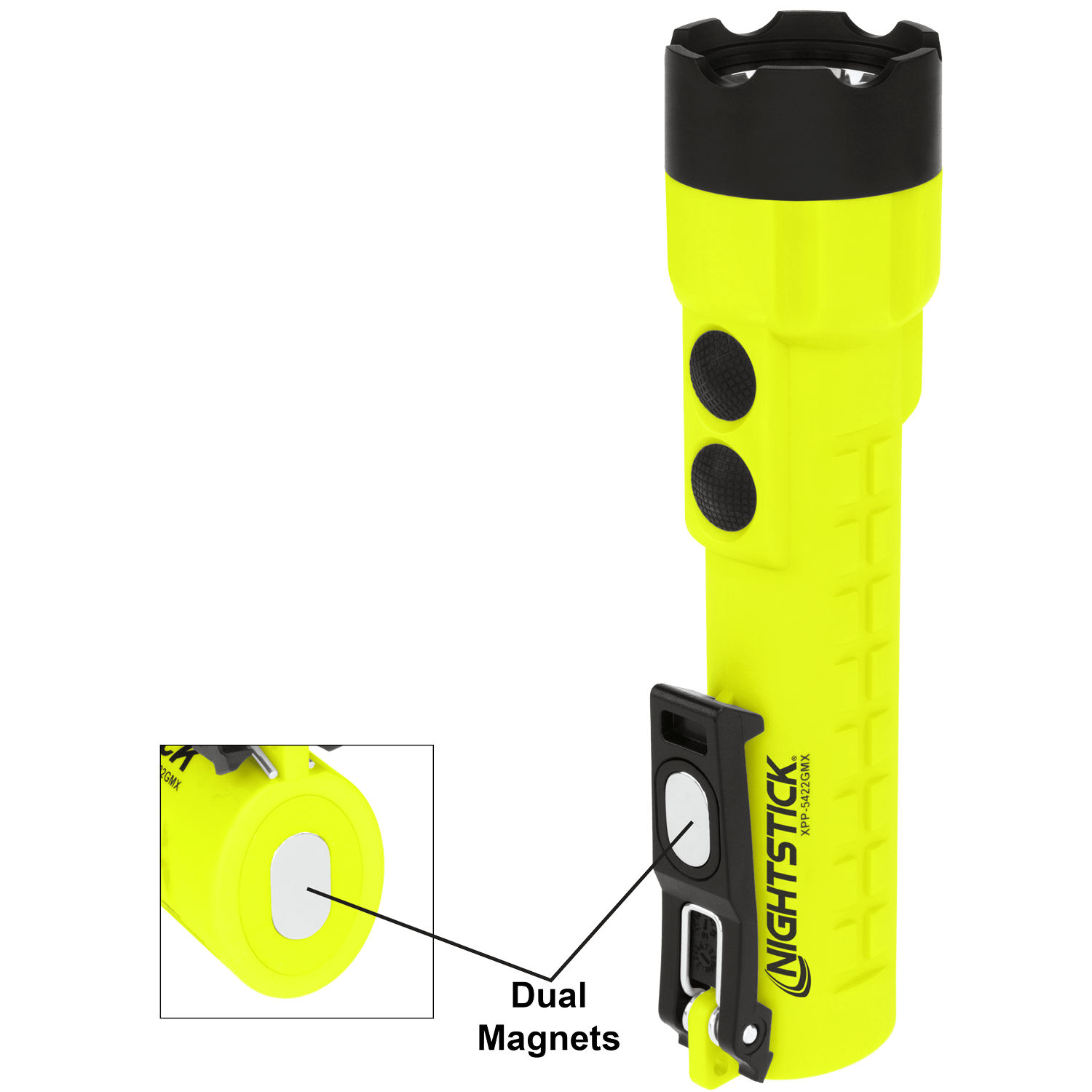 Nightstick X-Series Intrinsically Safe Dual-Light Flashlight with Magnets XPP-5422GMX - WCUniforms