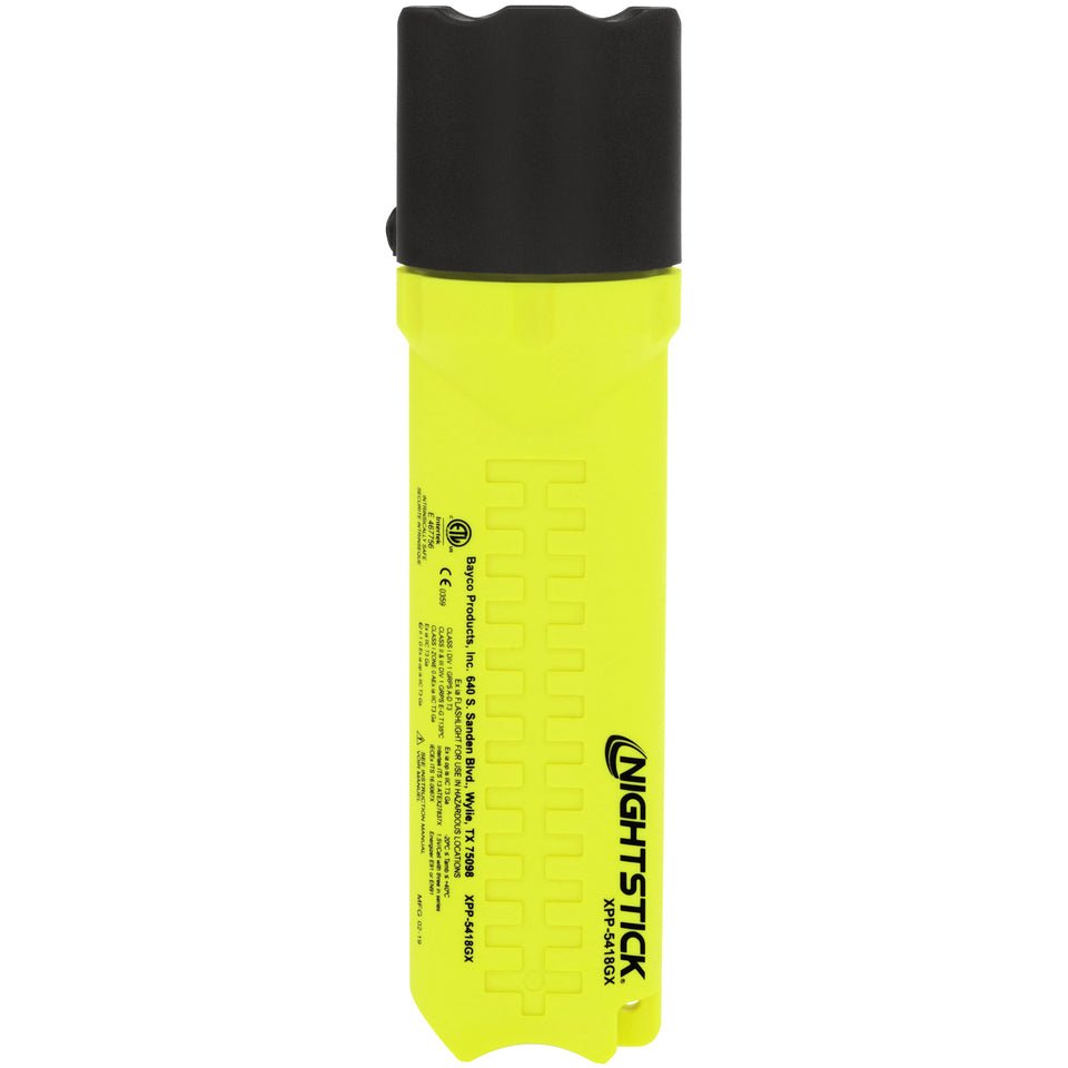 Nightstick XPP-5418GX side profile with IS green polymer housing
